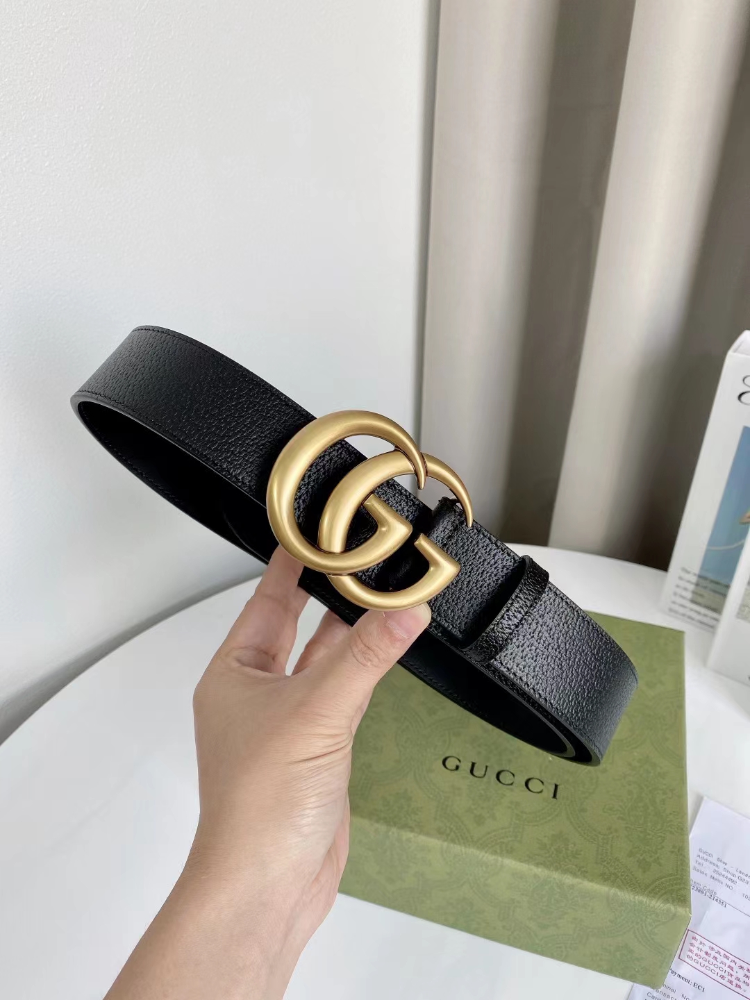 Gucci Leather Belt Top Grain Leather M