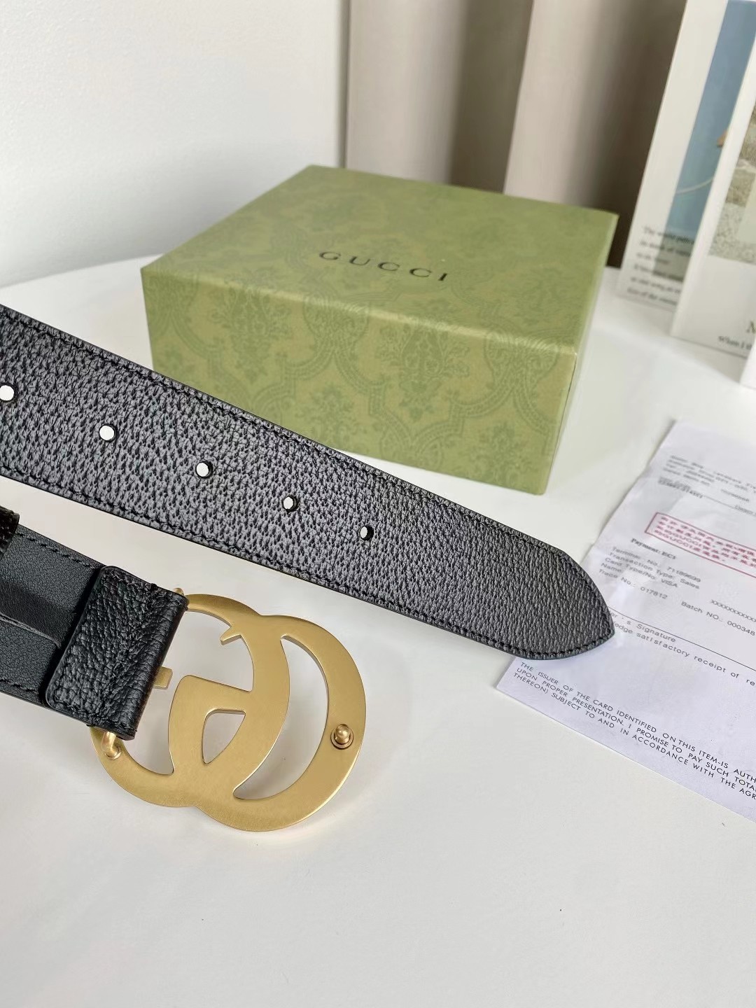 Gucci Leather Belt Top Grain Leather M