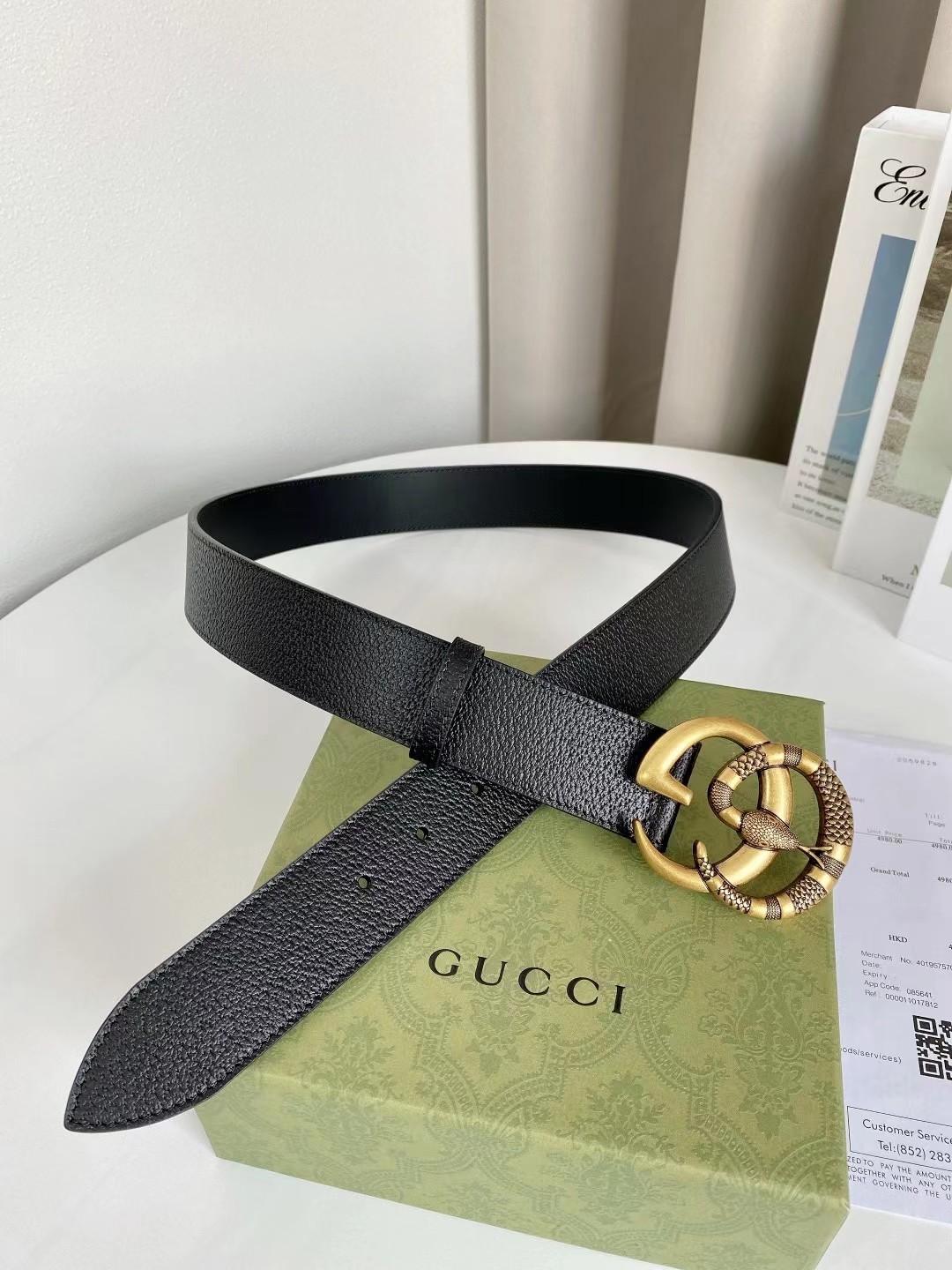 Gucci Leather Belt Top Grain Leather M