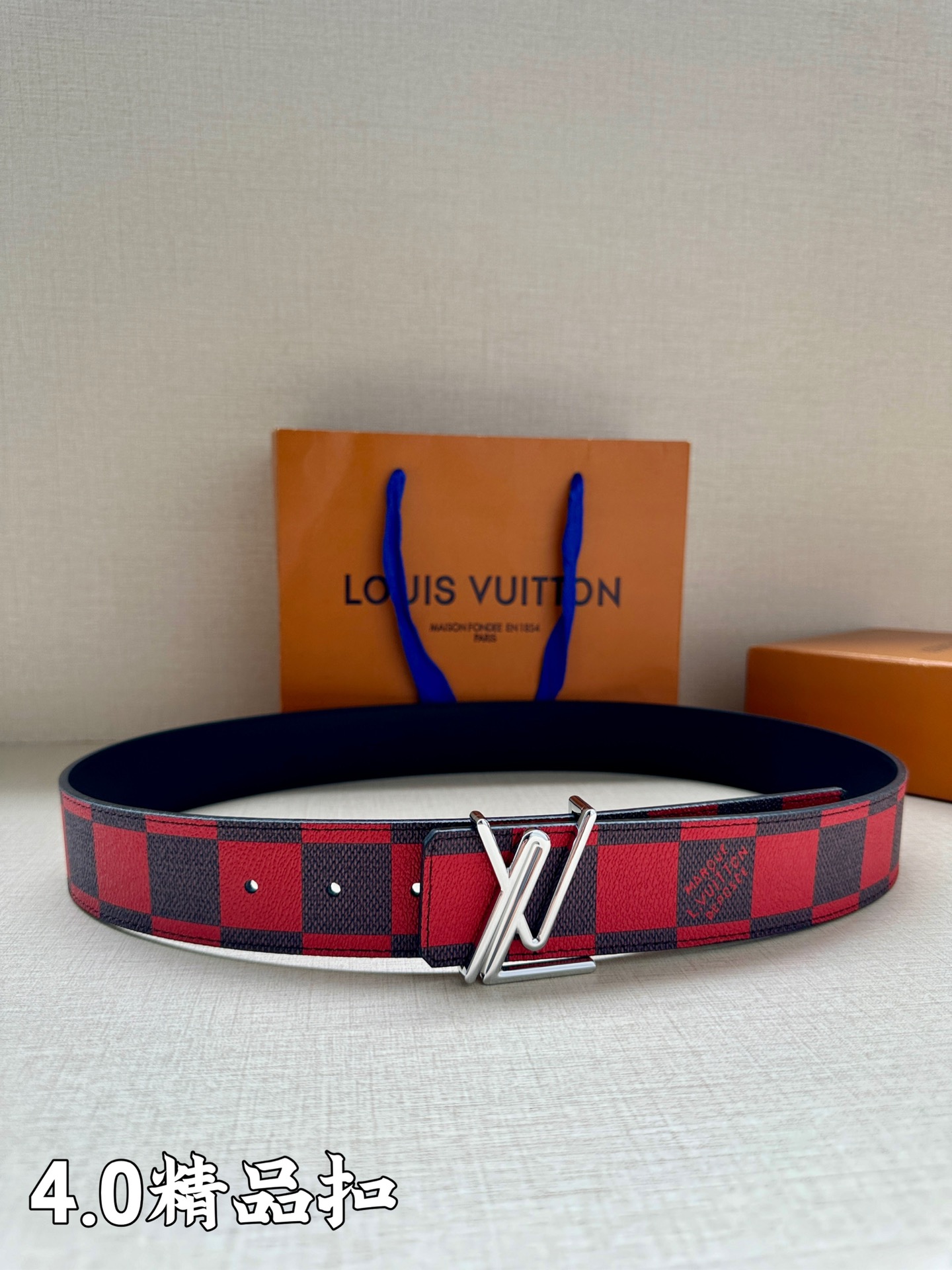 Louis Vuitton Male Basic Belt Cow Leather S-m-l