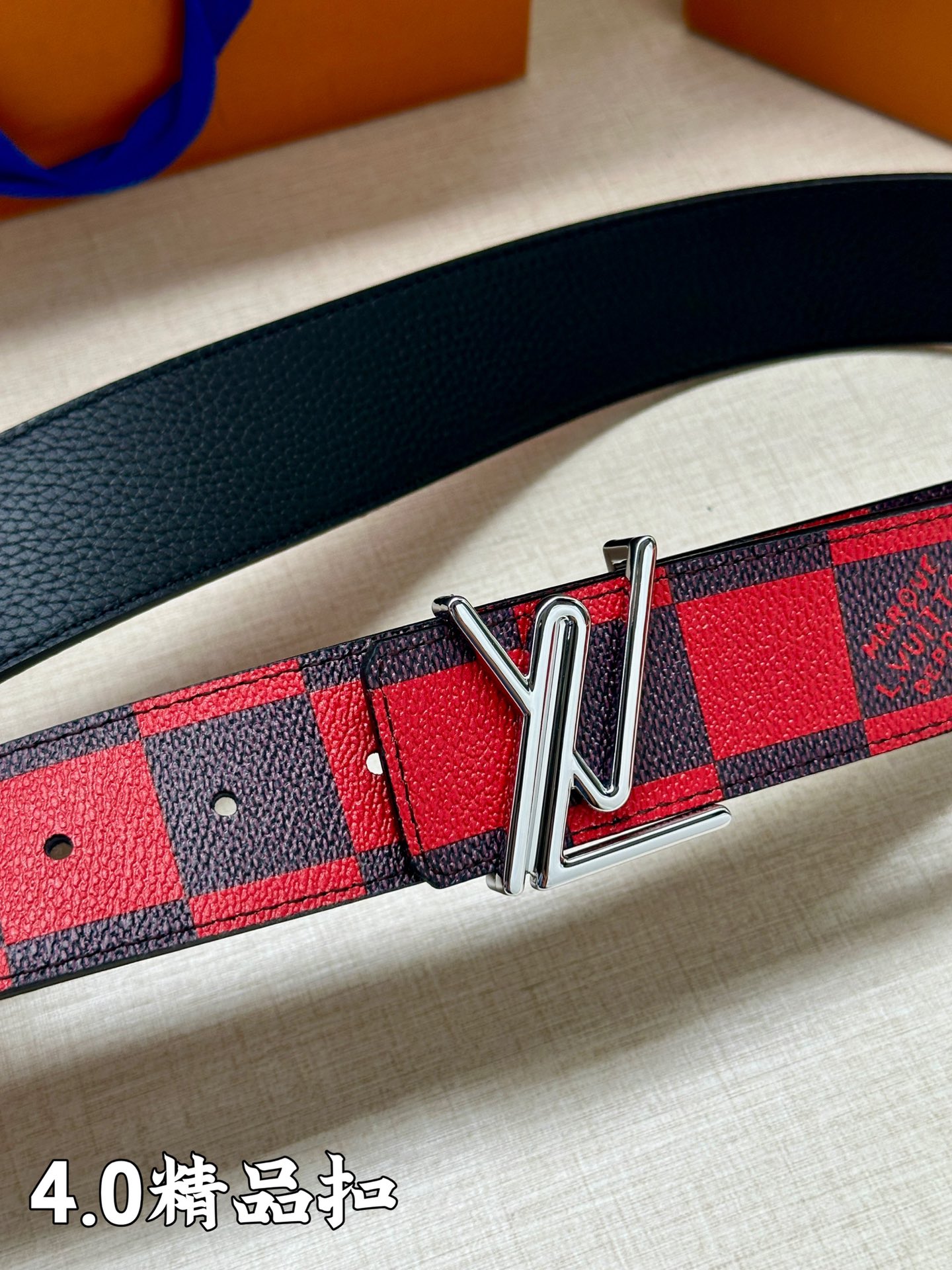 Louis Vuitton Male Basic Belt Cow Leather S-m-l
