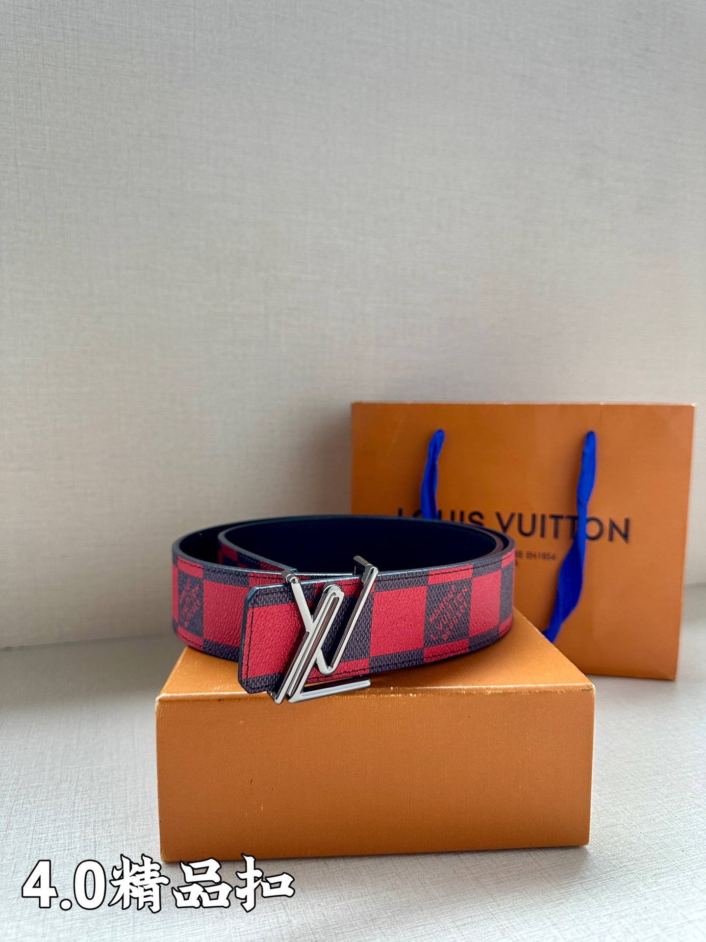 Louis Vuitton Male Basic Belt Cow Leather S-m-l