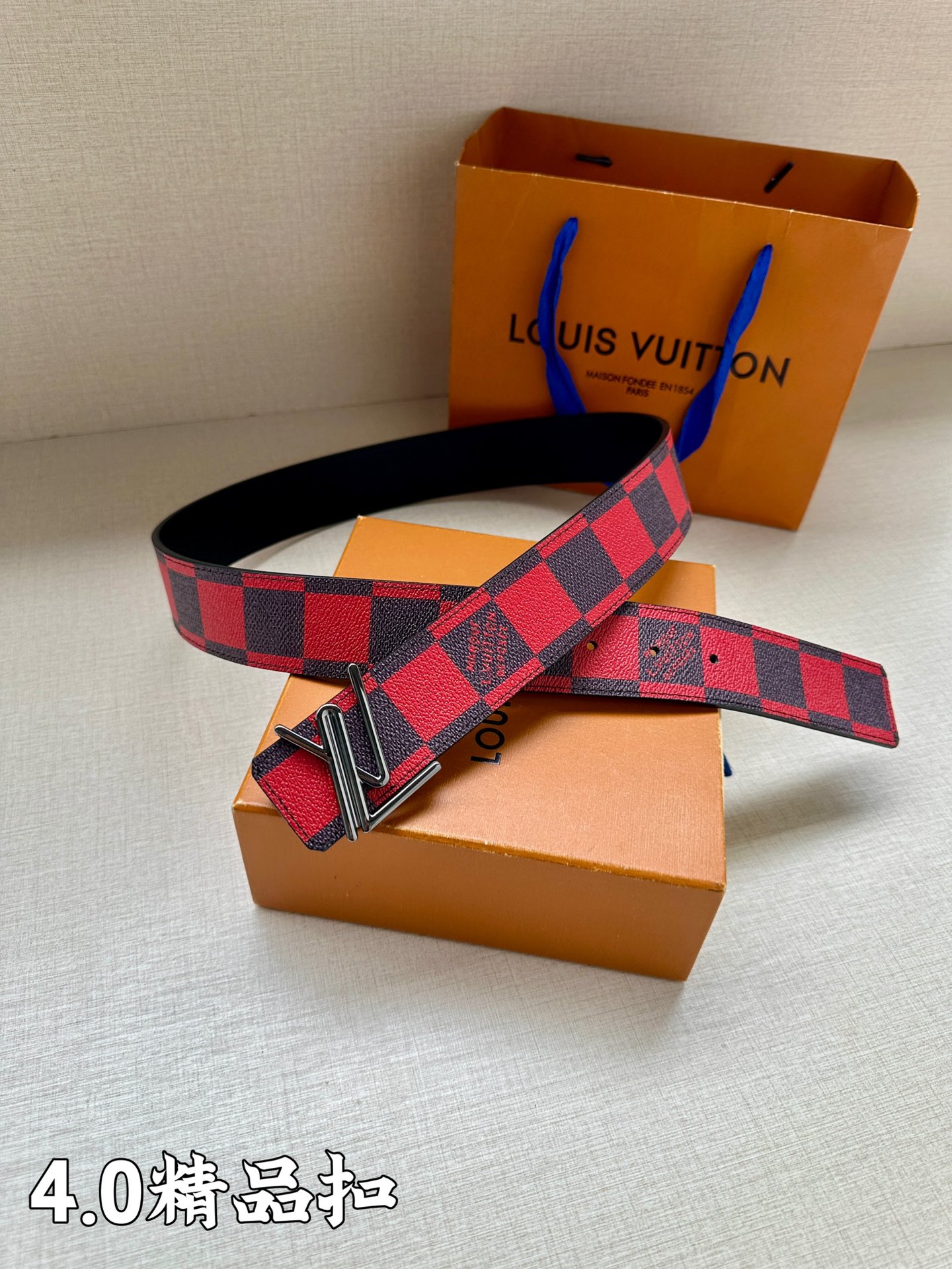 Louis Vuitton Male Basic Belt Cow Leather S-m-l