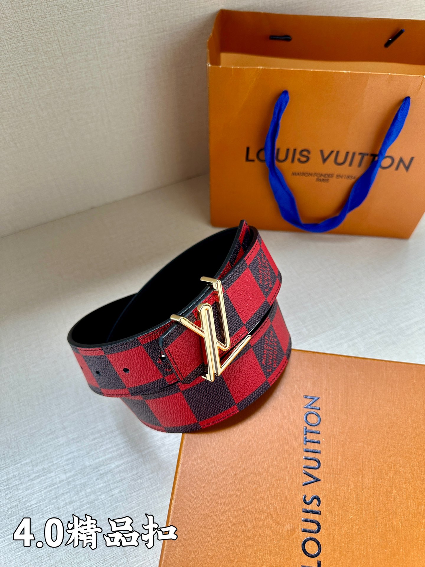 Louis Vuitton Male Basic Belt Cow Leather S-m-l