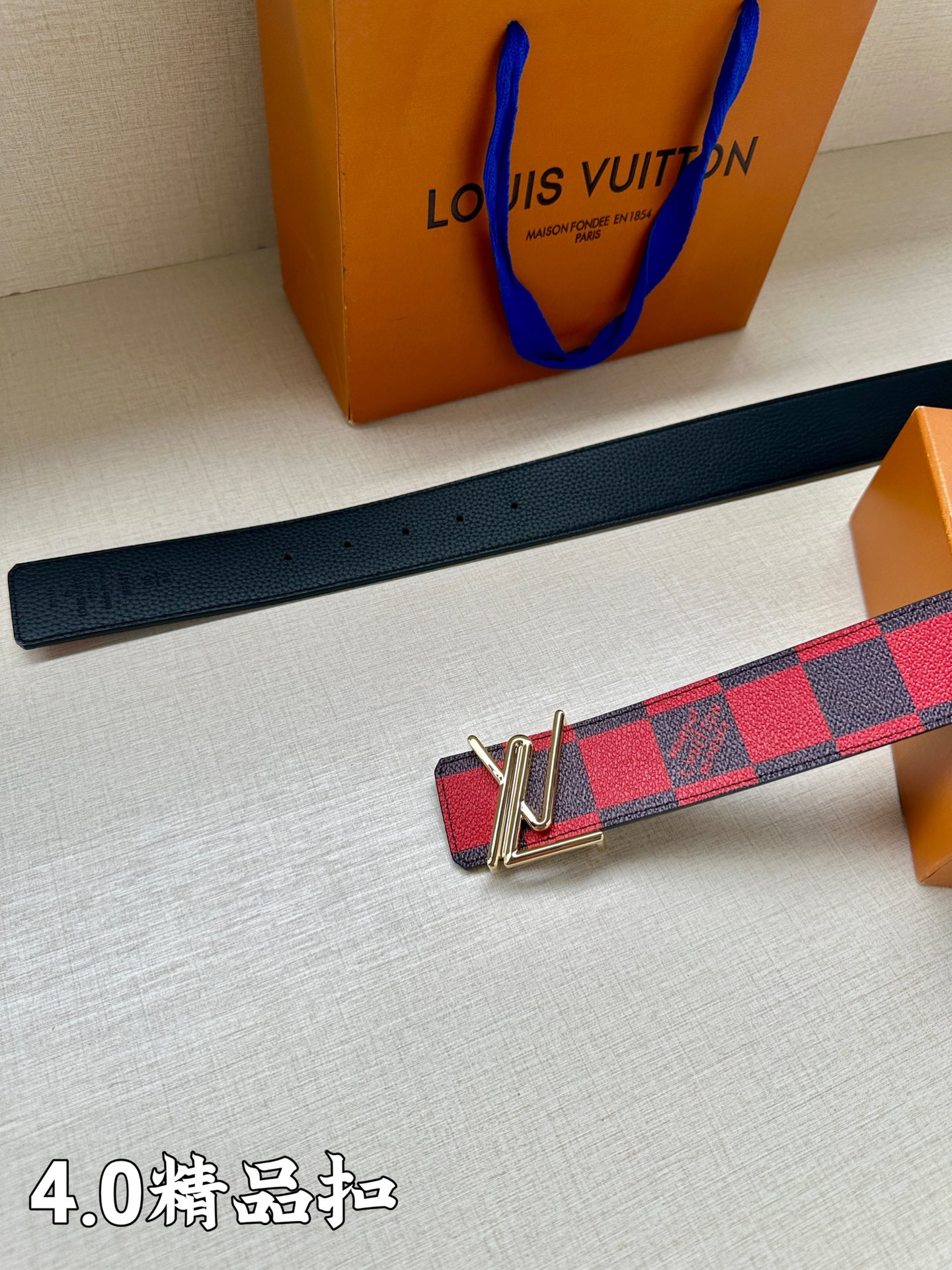 Louis Vuitton Male Basic Belt Cow Leather S-m-l