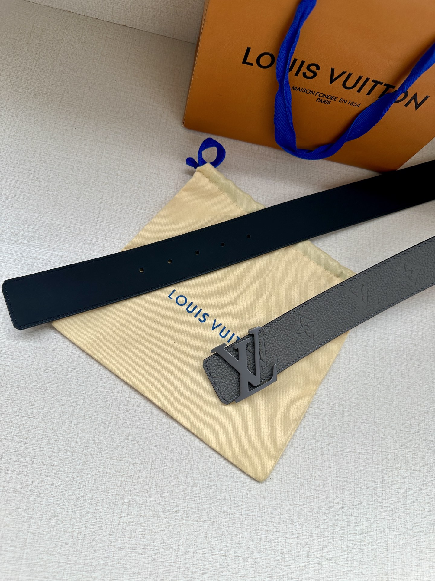 Louis Vuitton Basic Belt Cow Leather M-l