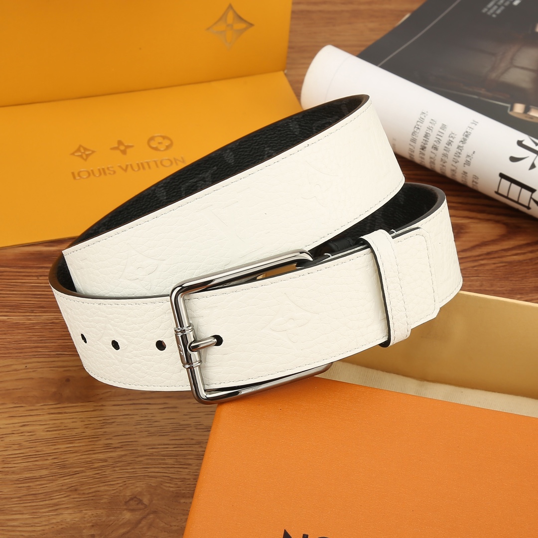 Basic Belt Cow Leather White