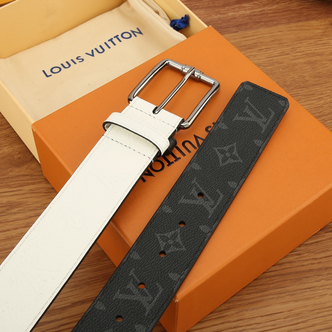 Basic Belt Cow Leather White