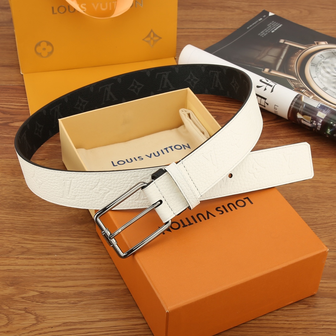 Basic Belt Cow Leather White