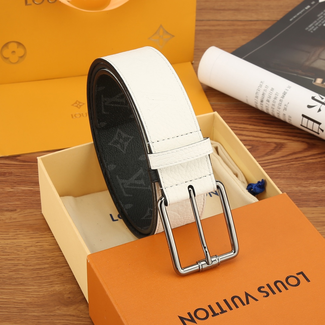 Basic Belt Cow Leather White