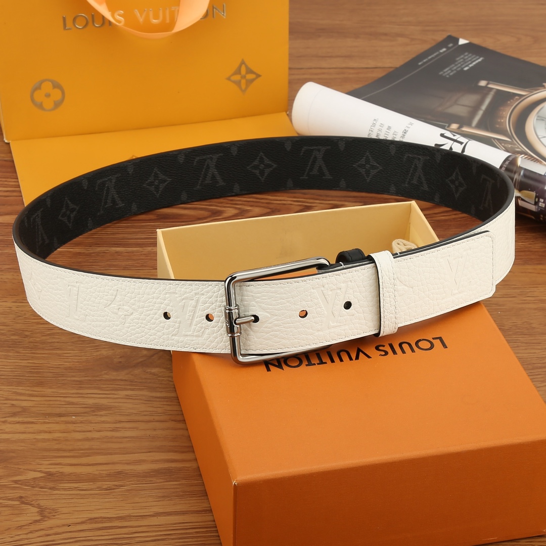 Basic Belt Cow Leather White