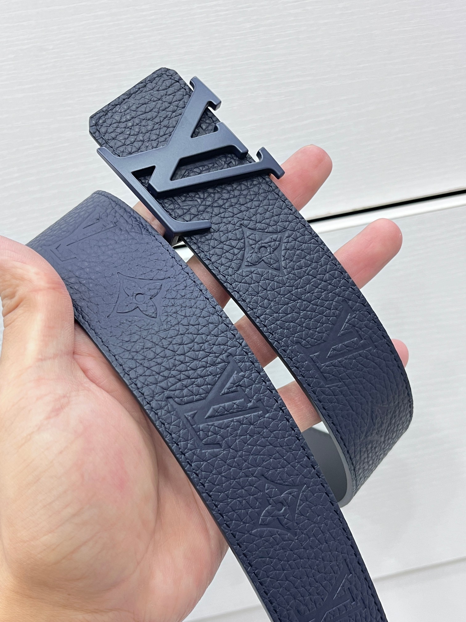 Basic Belt Cow Leather Blue