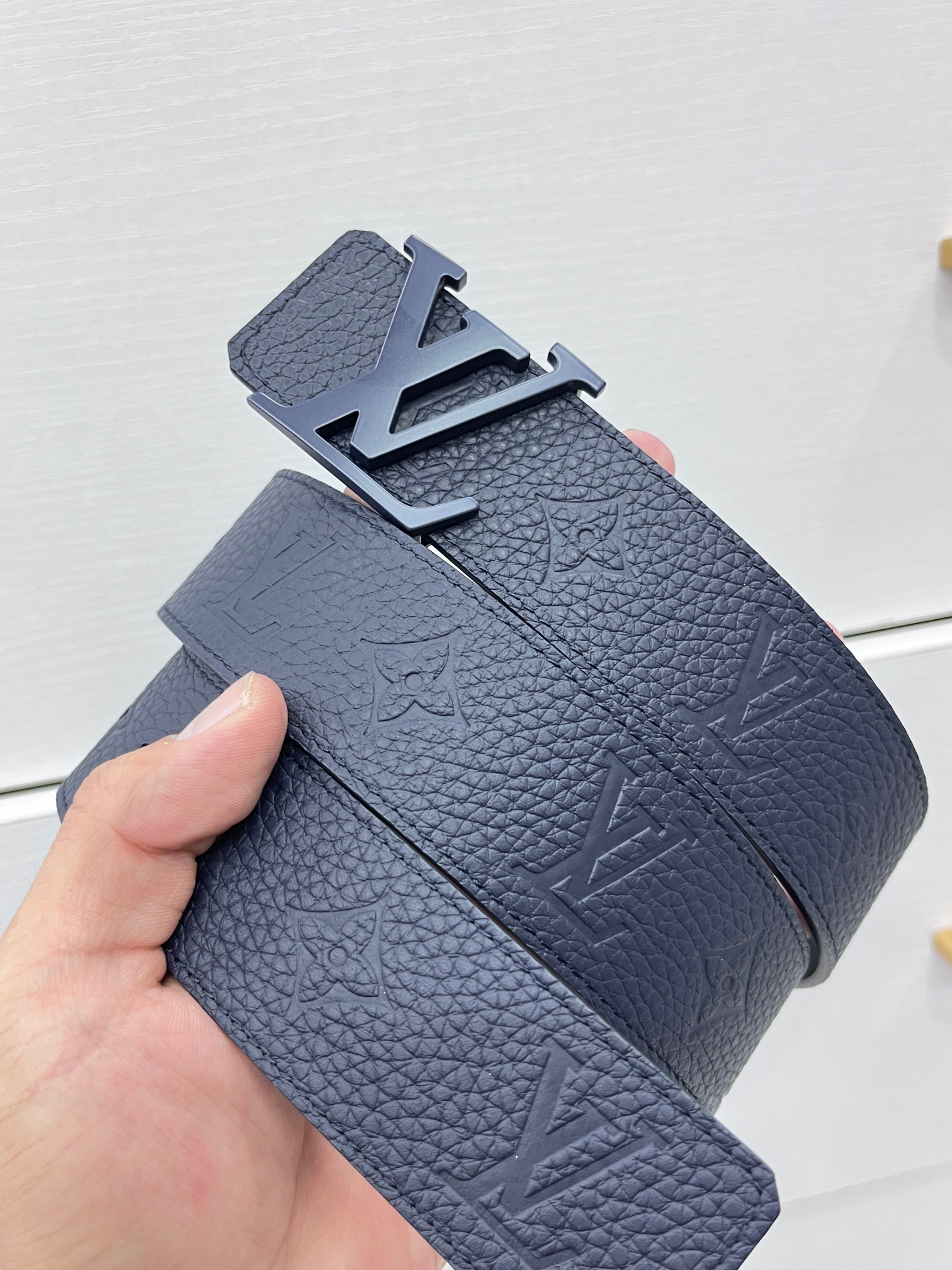 Basic Belt Cow Leather Blue