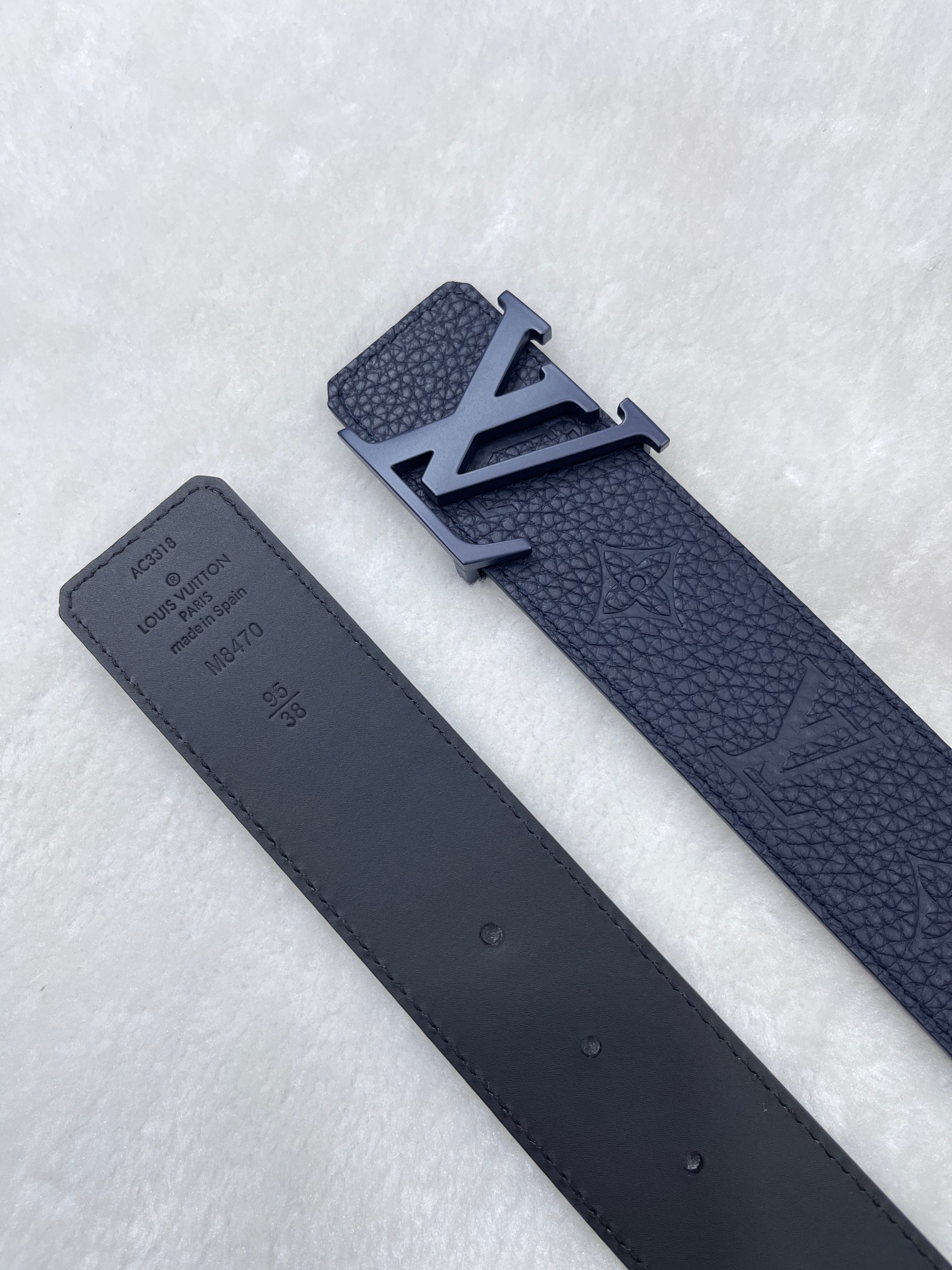 Basic Belt Cow Leather Blue