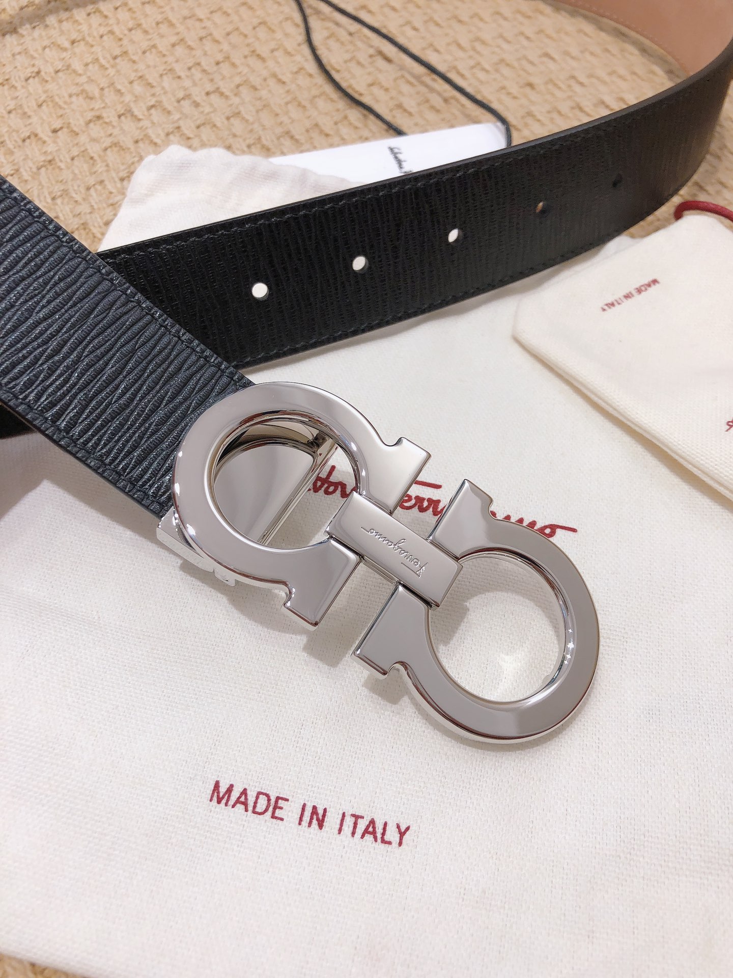 Salvatore Ferragamo Basic Belt Cow Leather M