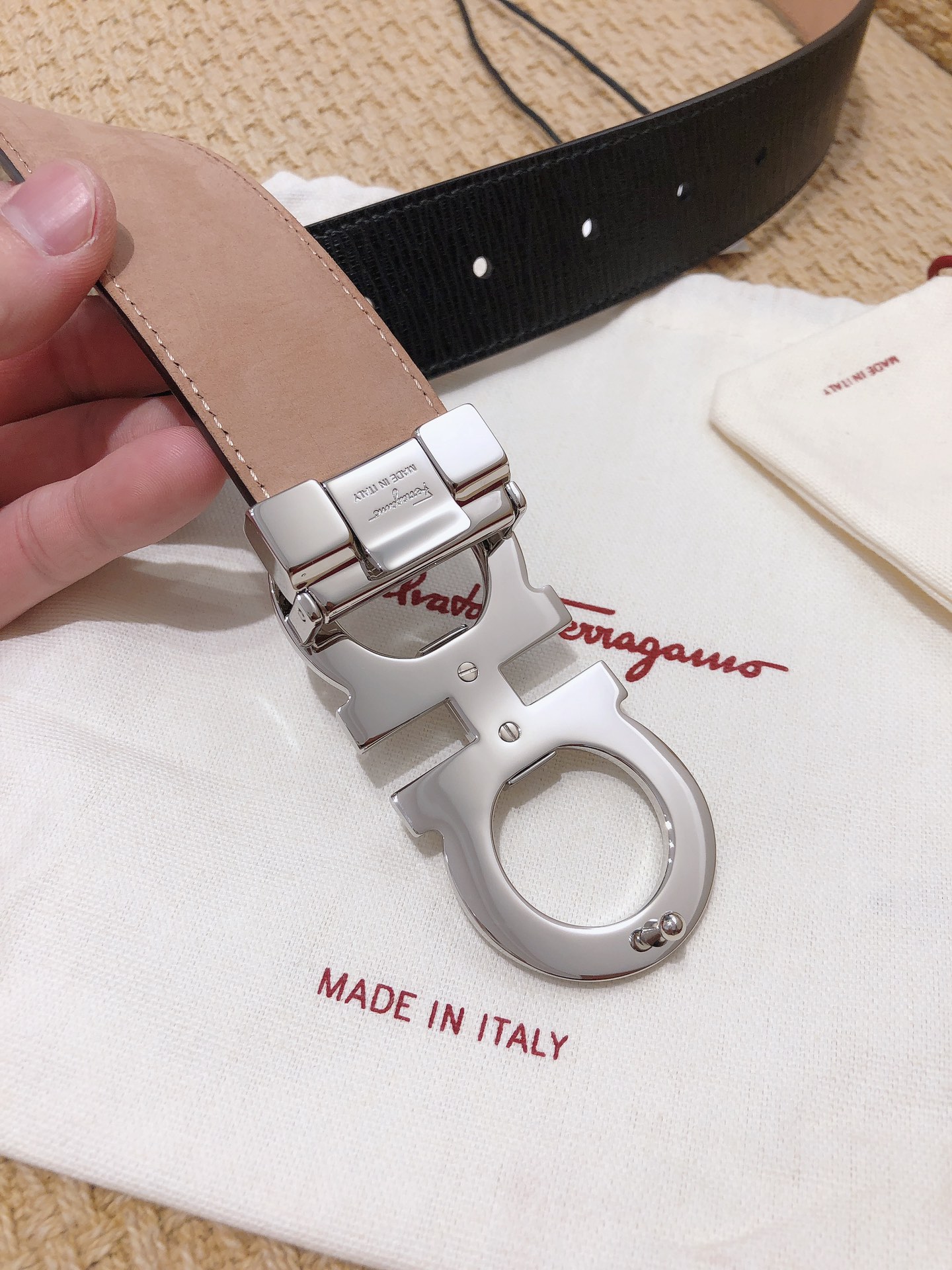 Salvatore Ferragamo Basic Belt Cow Leather M