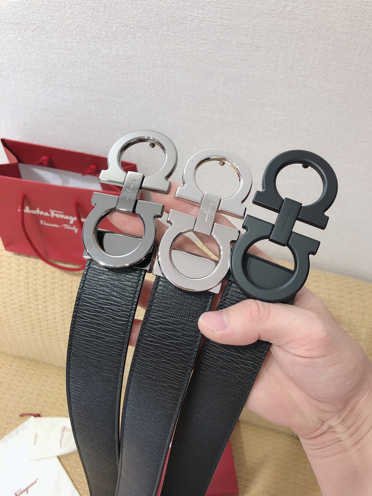 Salvatore Ferragamo Basic Belt Cow Leather M