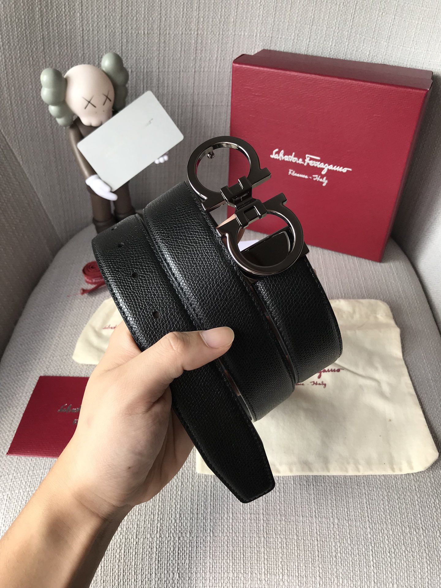 Salvatore Ferragamo Male Basic Belt Cow Leather 13514-m