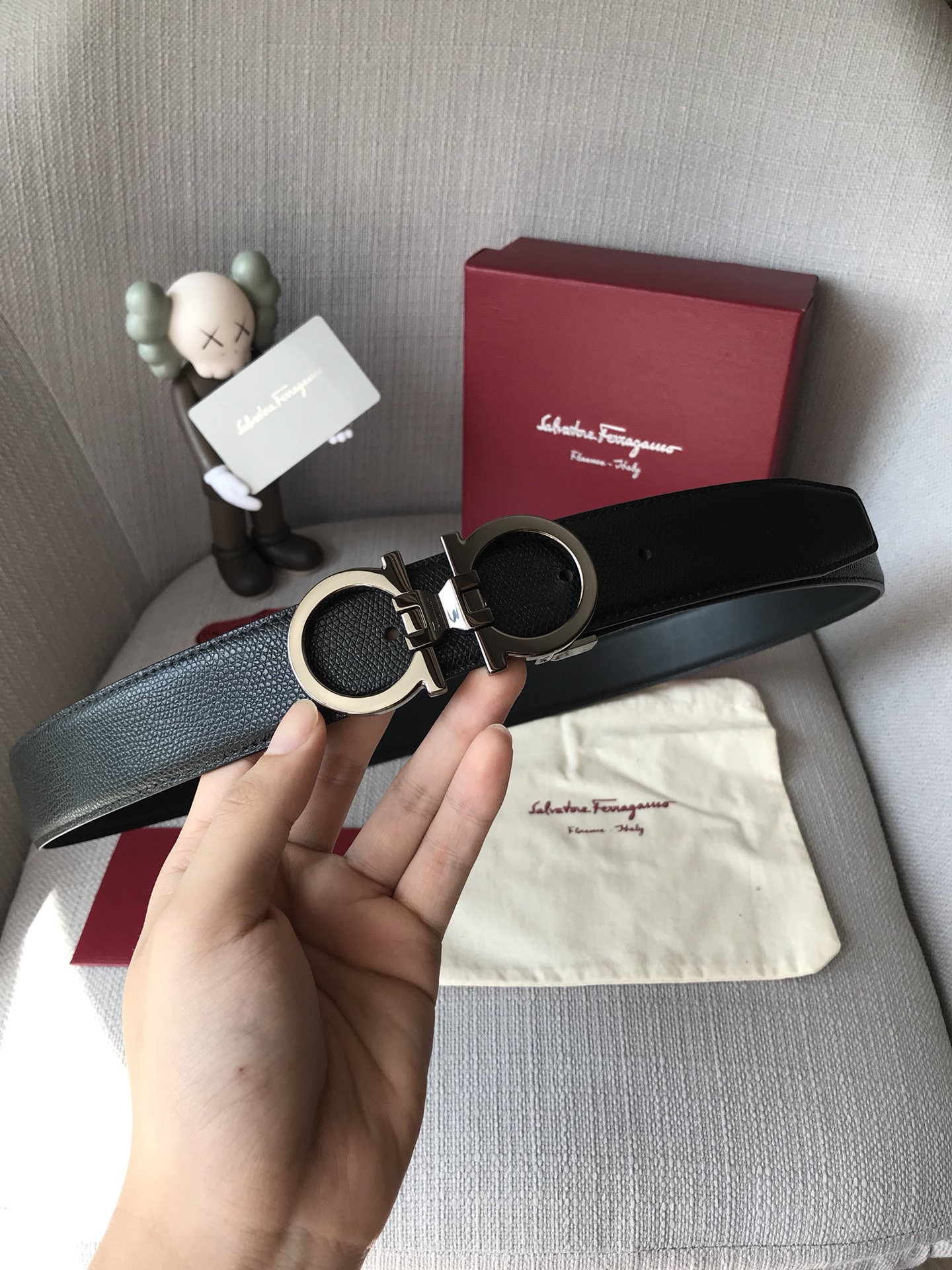 Salvatore Ferragamo Male Basic Belt Cow Leather 13514-m