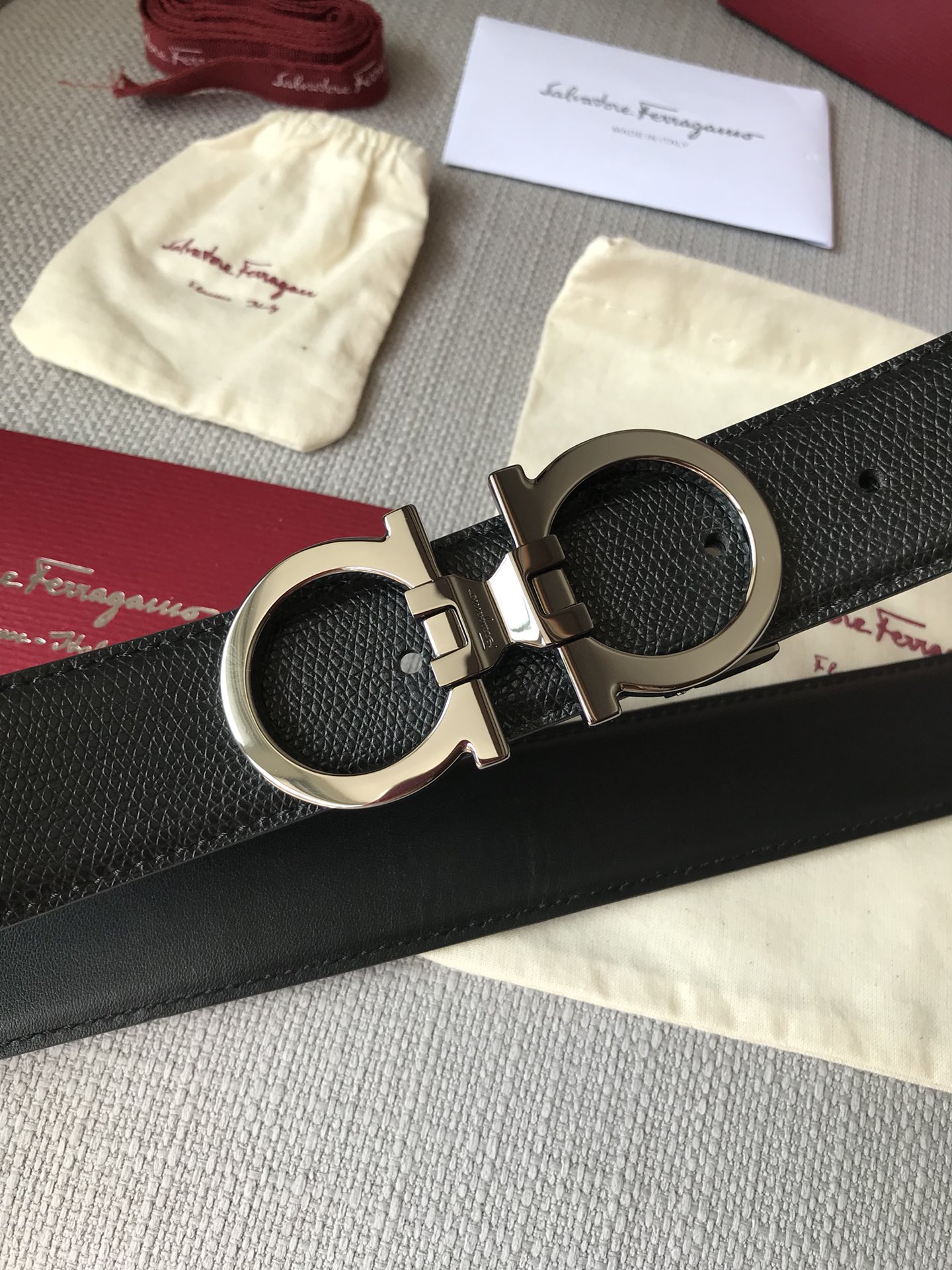 Salvatore Ferragamo Male Basic Belt Cow Leather 13514-m