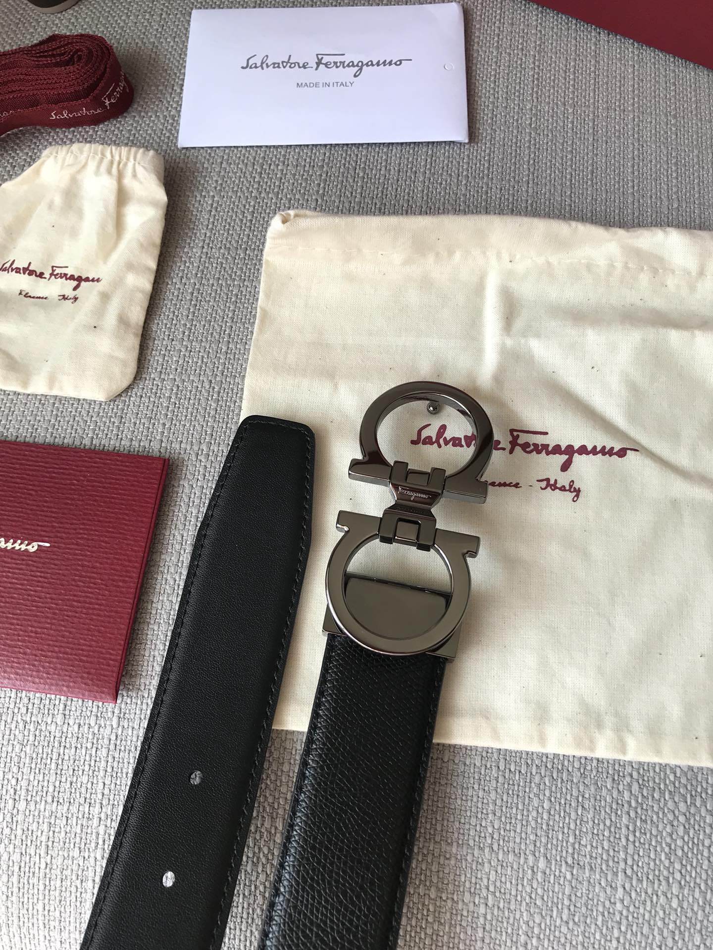 Salvatore Ferragamo Male Basic Belt Cow Leather 13514-m