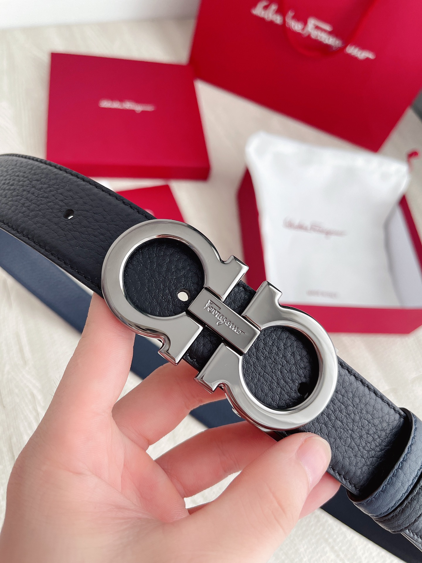 Salvatore Ferragamo Basic Belt Cow Leather