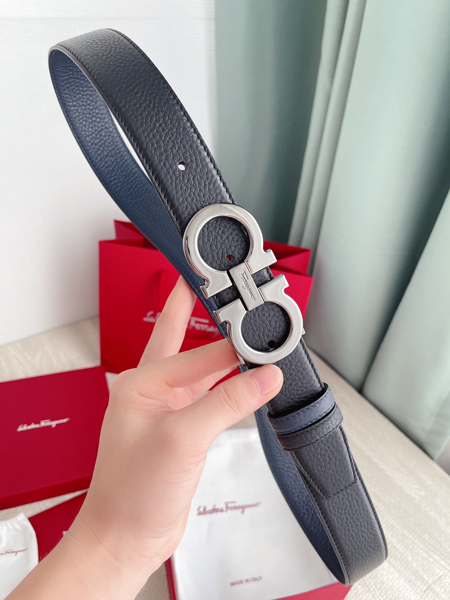 Salvatore Ferragamo Basic Belt Cow Leather