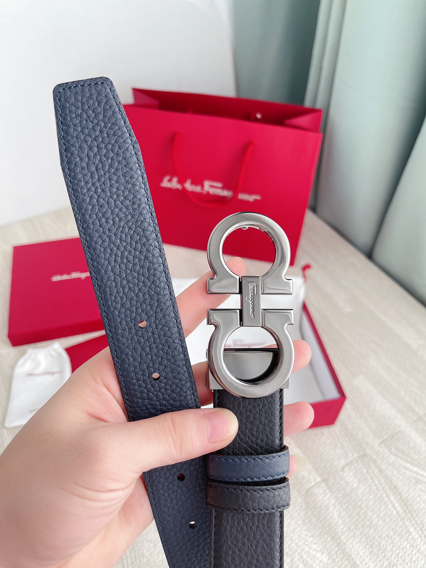 Salvatore Ferragamo Basic Belt Cow Leather