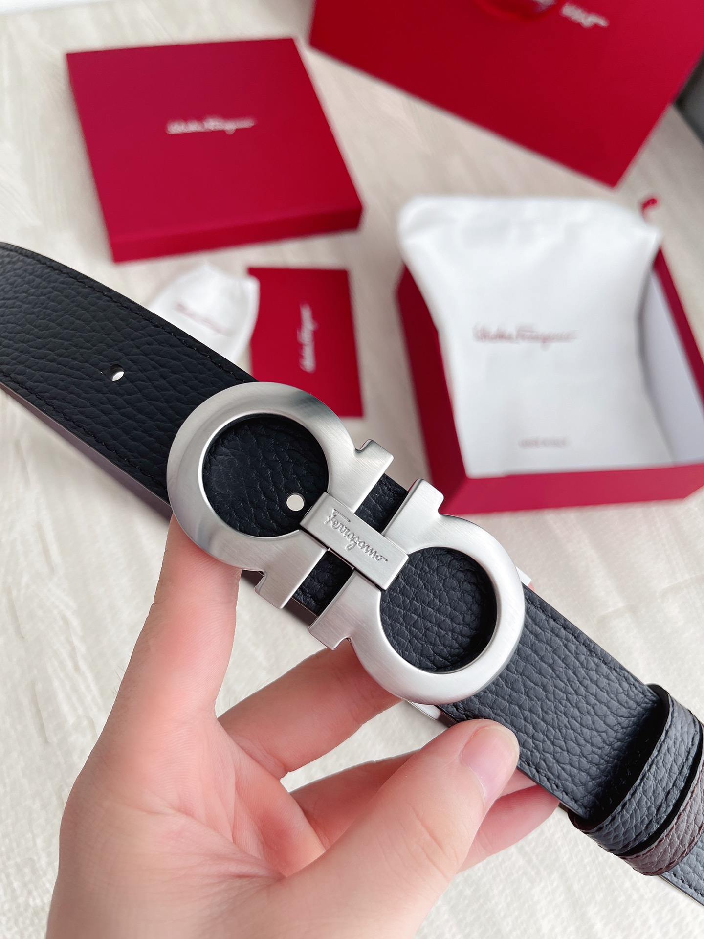 Salvatore Ferragamo Basic Belt Cow Leather