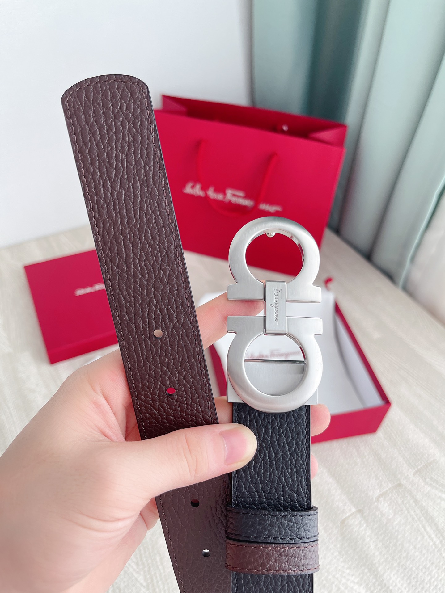 Salvatore Ferragamo Basic Belt Cow Leather