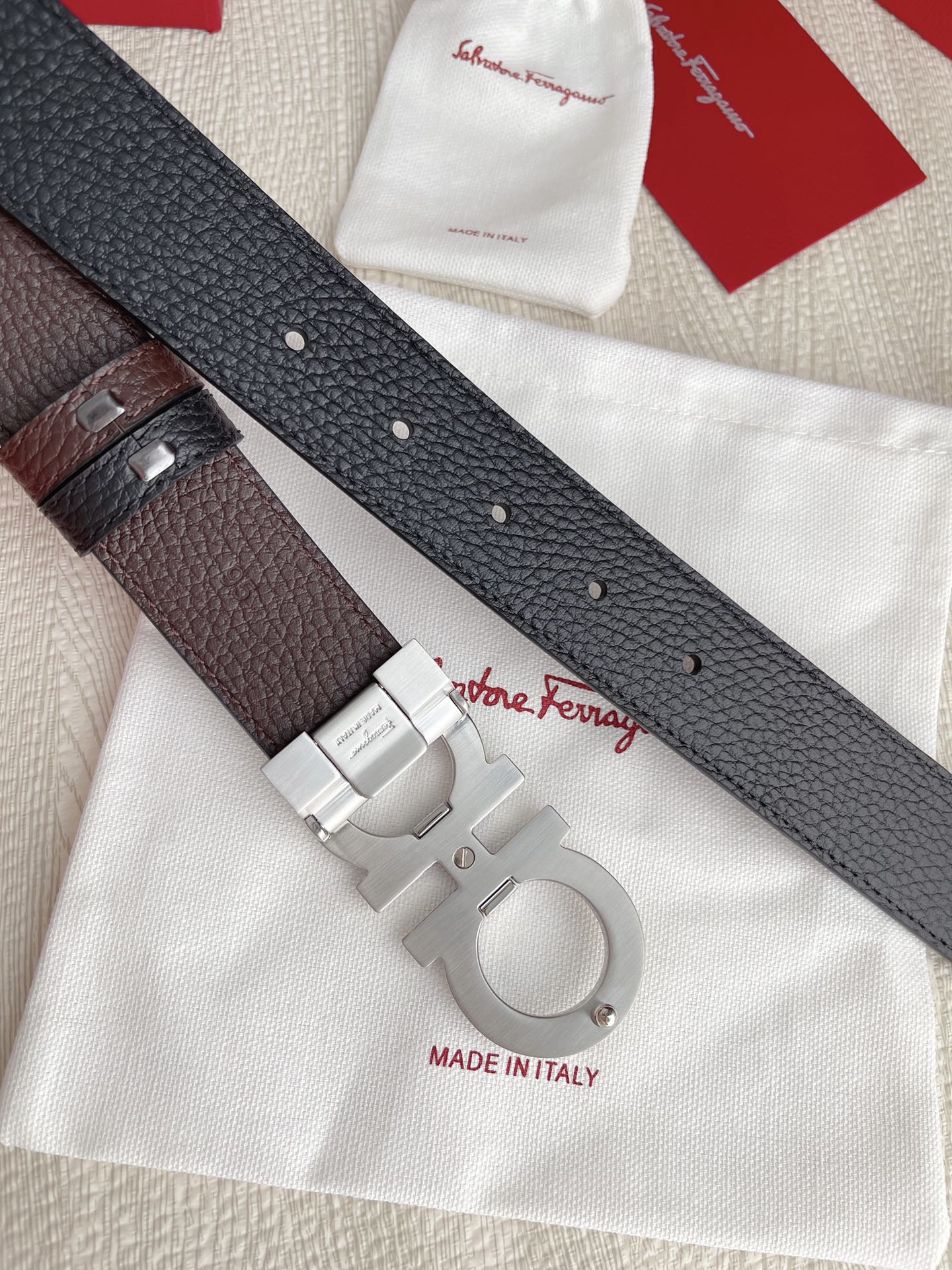 Salvatore Ferragamo Basic Belt Cow Leather