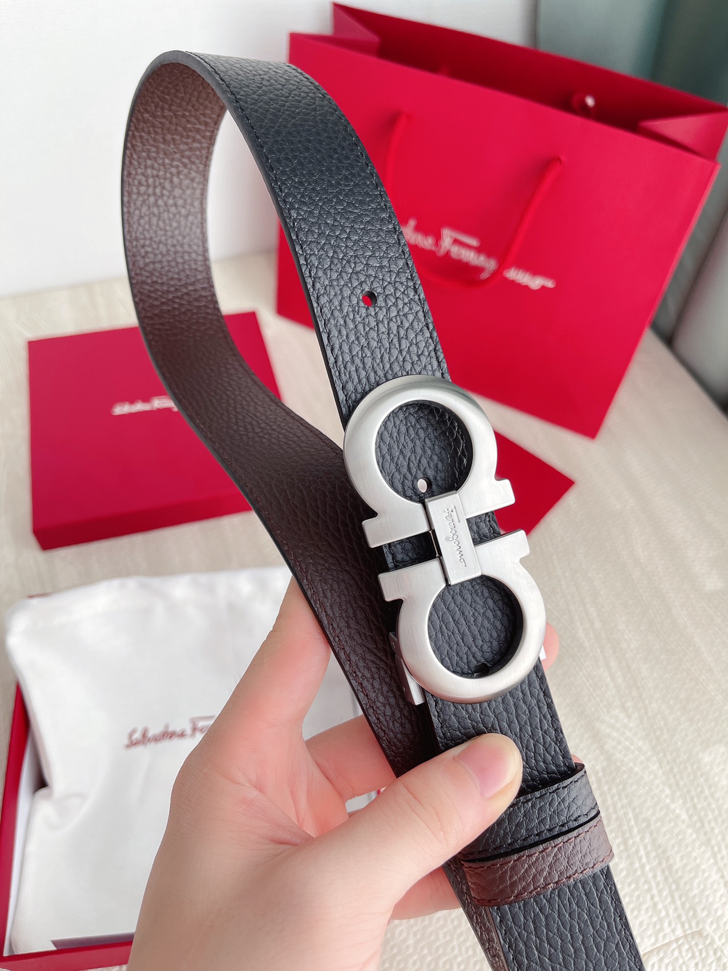 Salvatore Ferragamo Basic Belt Cow Leather