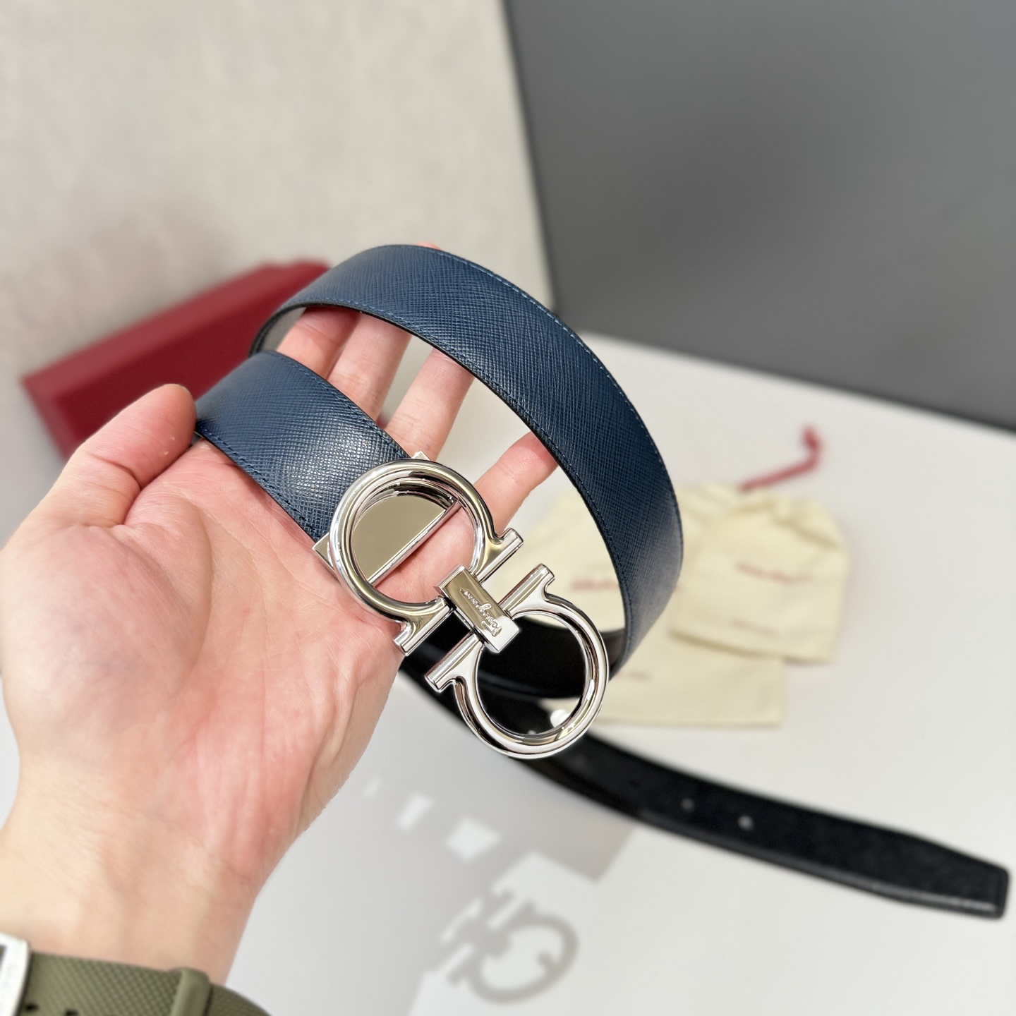 Salvatore Ferragamo Basic Belt 13514-s-m-l