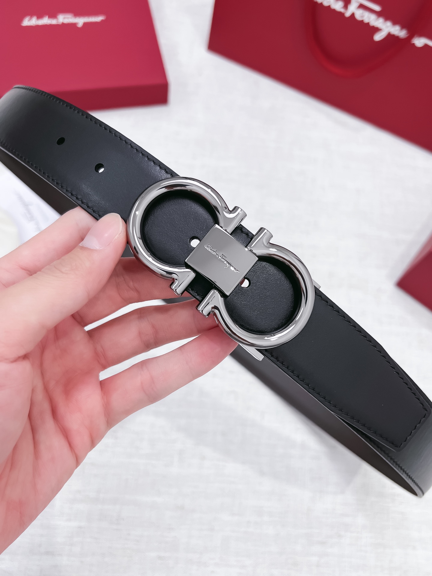 Salvatore Ferragamo Male Basic Belt 35mm-s-m-l