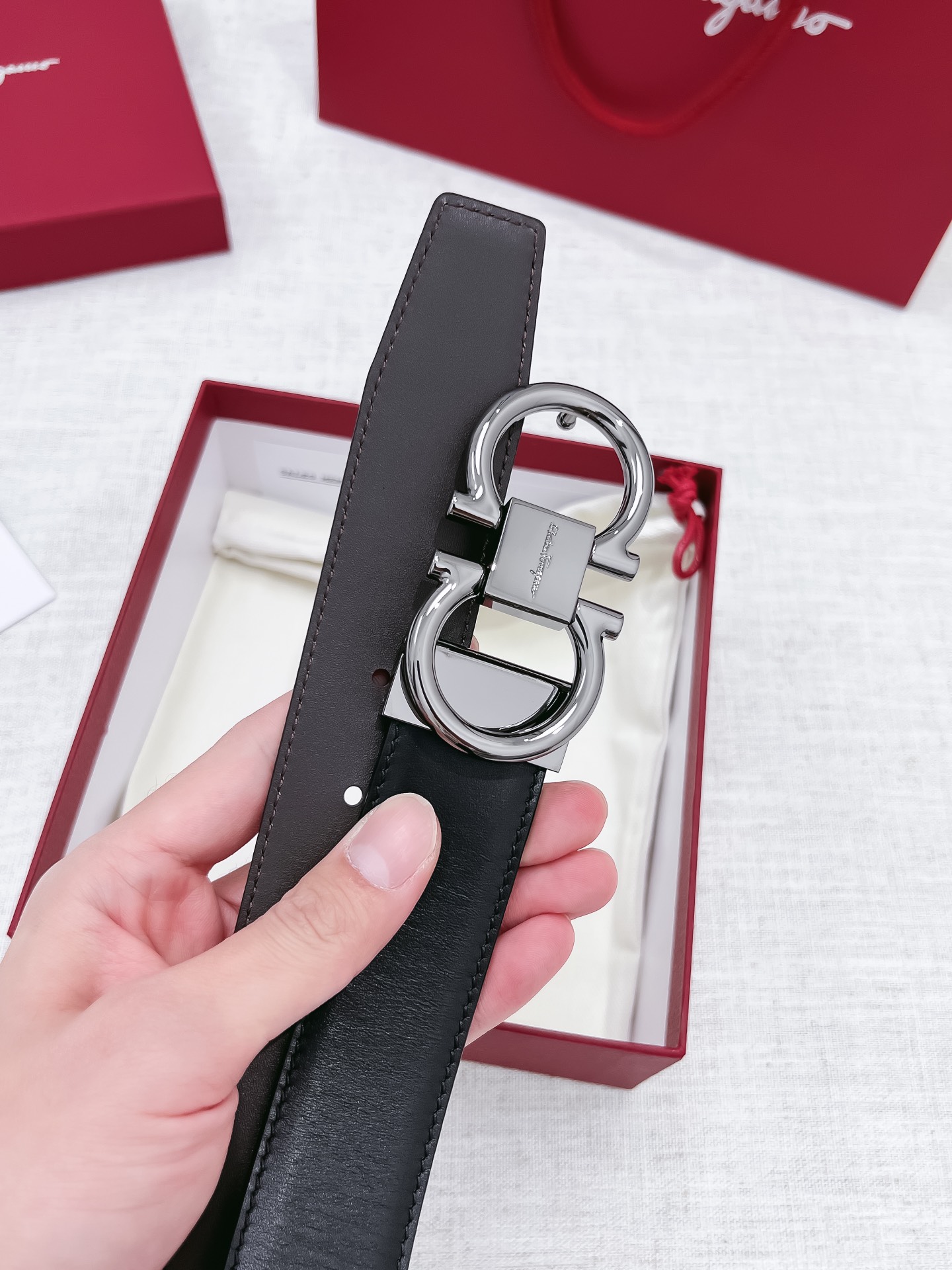 Salvatore Ferragamo Male Basic Belt 35mm-s-m-l