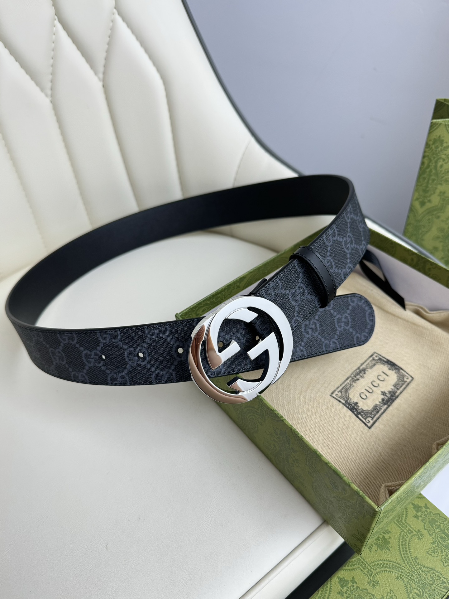 Gucci Male Basic Belt Cow Leather M-l
