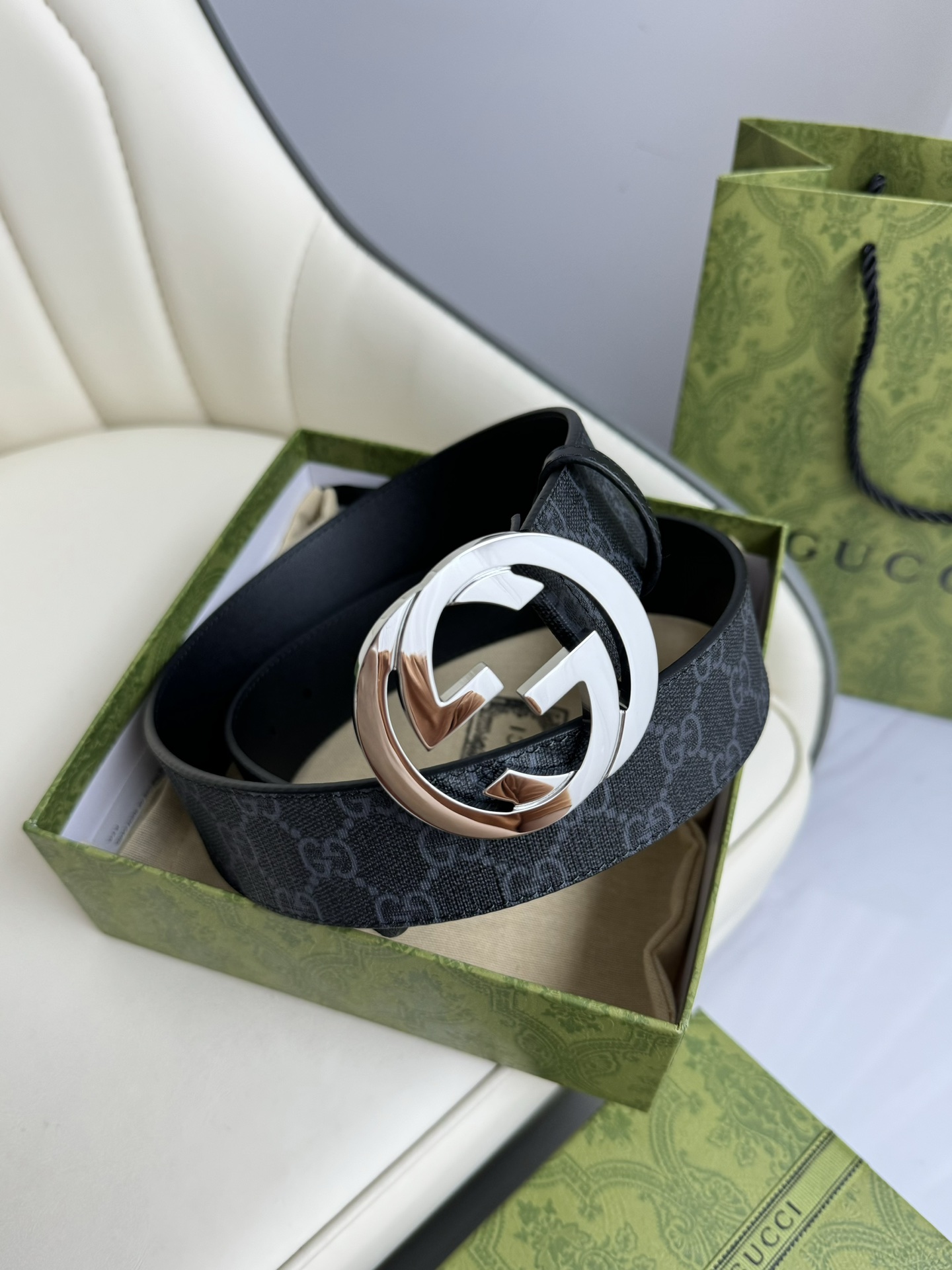 Gucci Male Basic Belt Cow Leather M-l