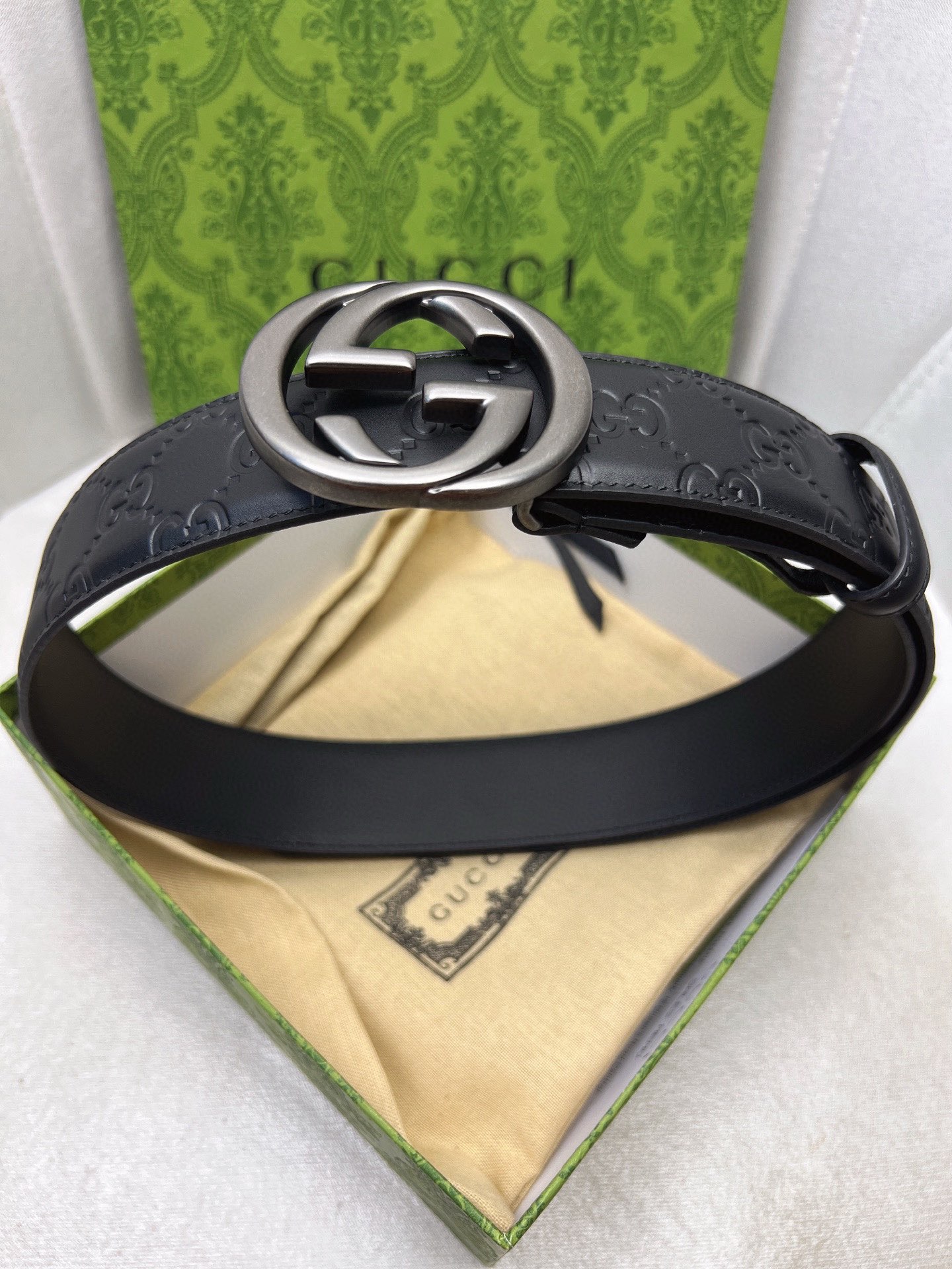 Gucci Leather Belt Top Grain Leather 13514