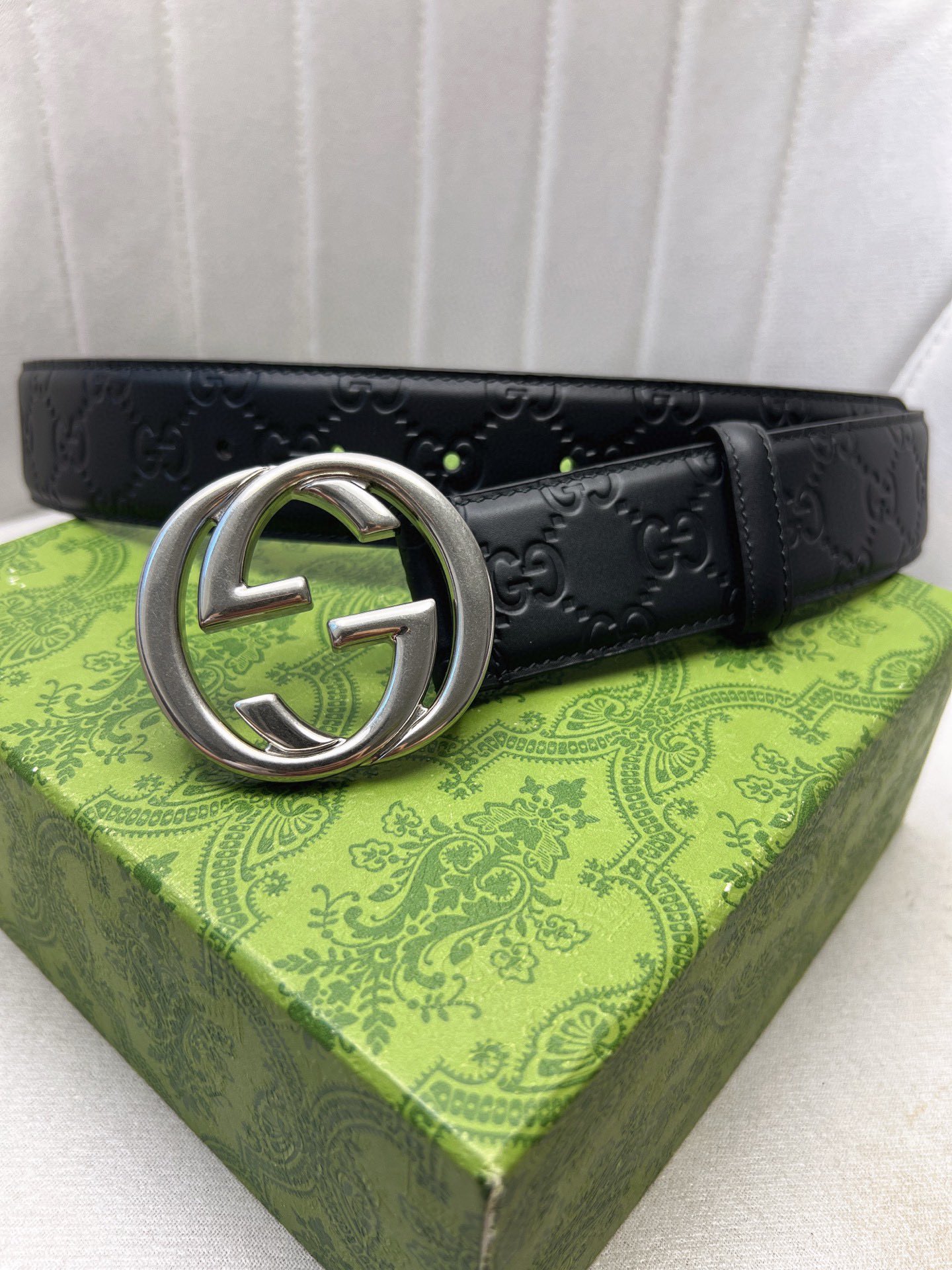 Gucci Leather Belt Top Grain Leather