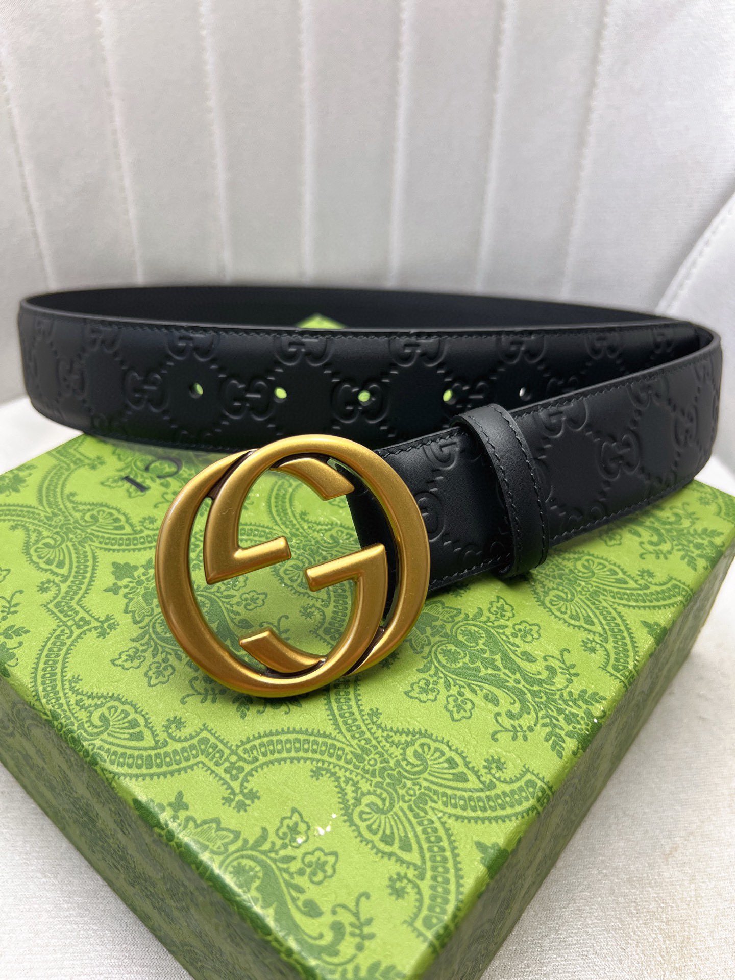 Gucci Leather Belt Top Grain Leather 13514