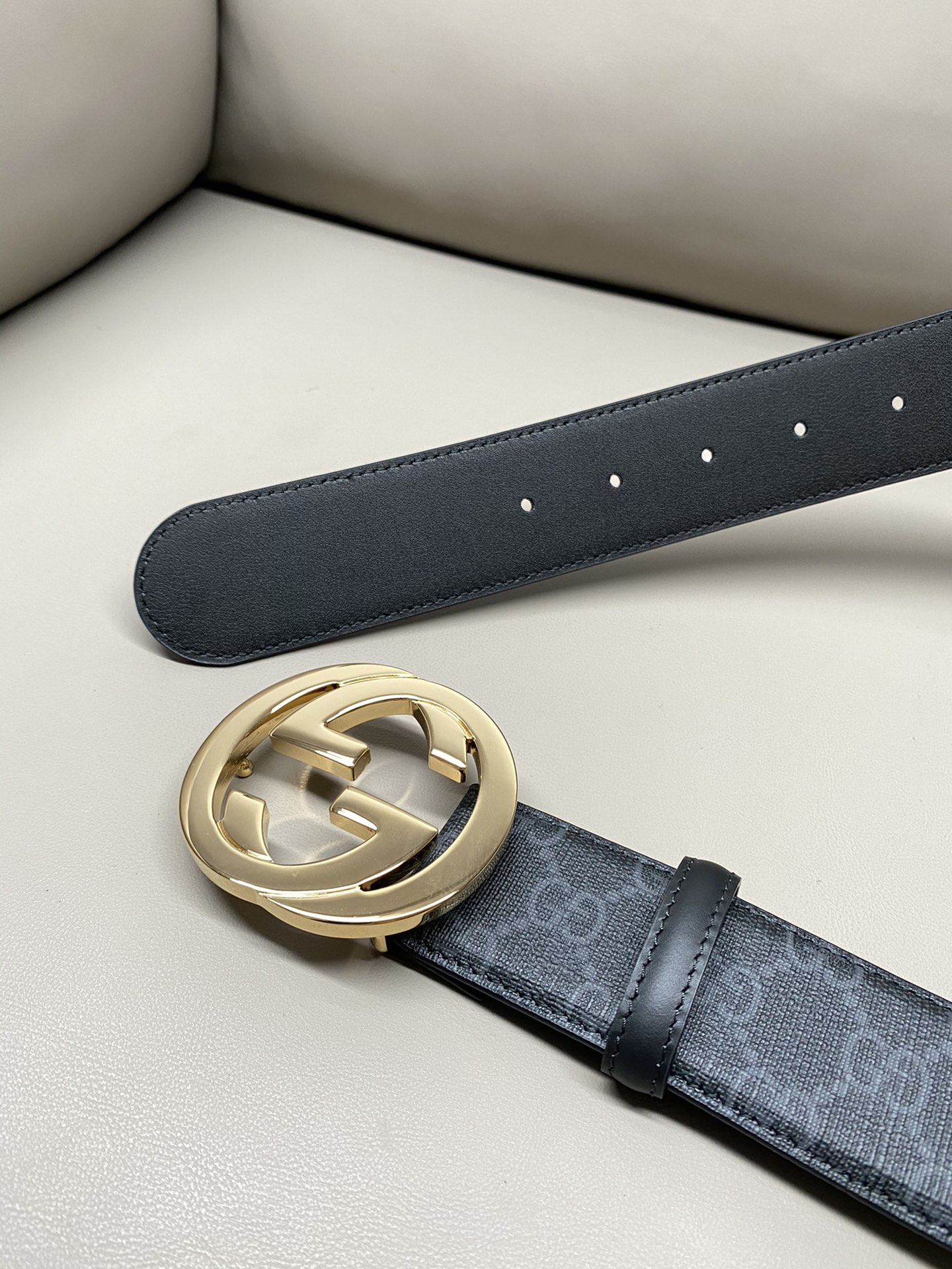 Gucci Male Canvas Belt Canvas S-m