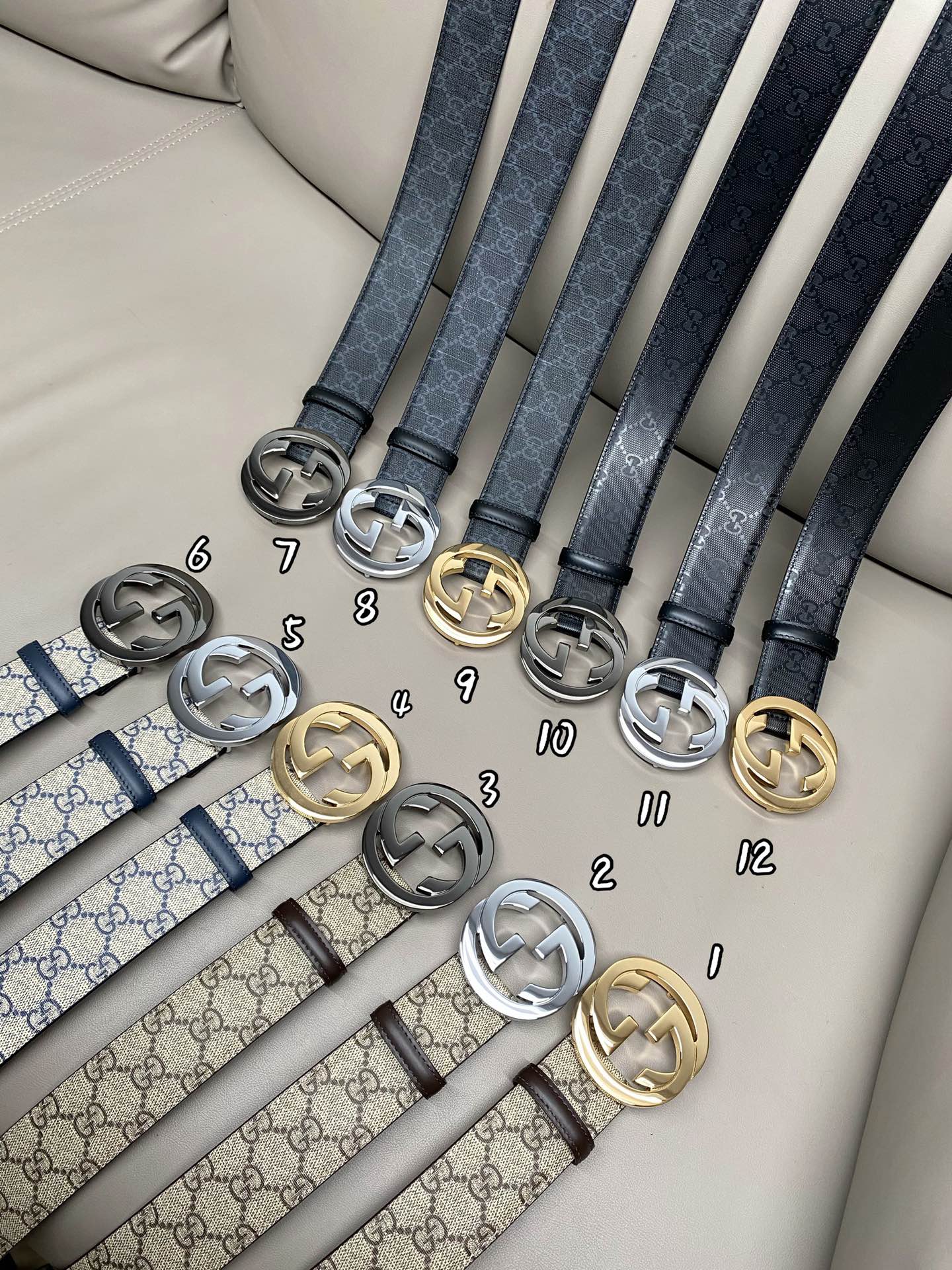 Gucci Male Canvas Belt Canvas S-m