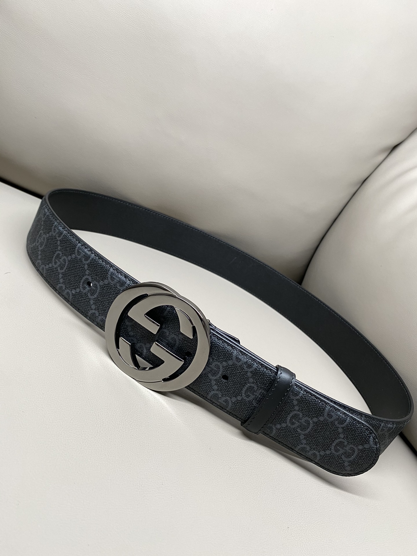 Gucci Male Canvas Belt Canvas S-m