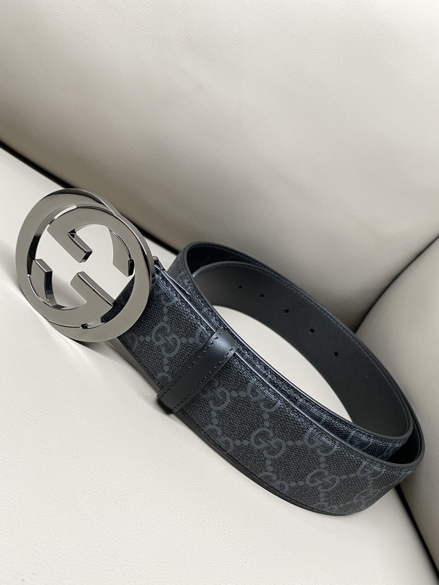 Gucci Male Canvas Belt Canvas S-m