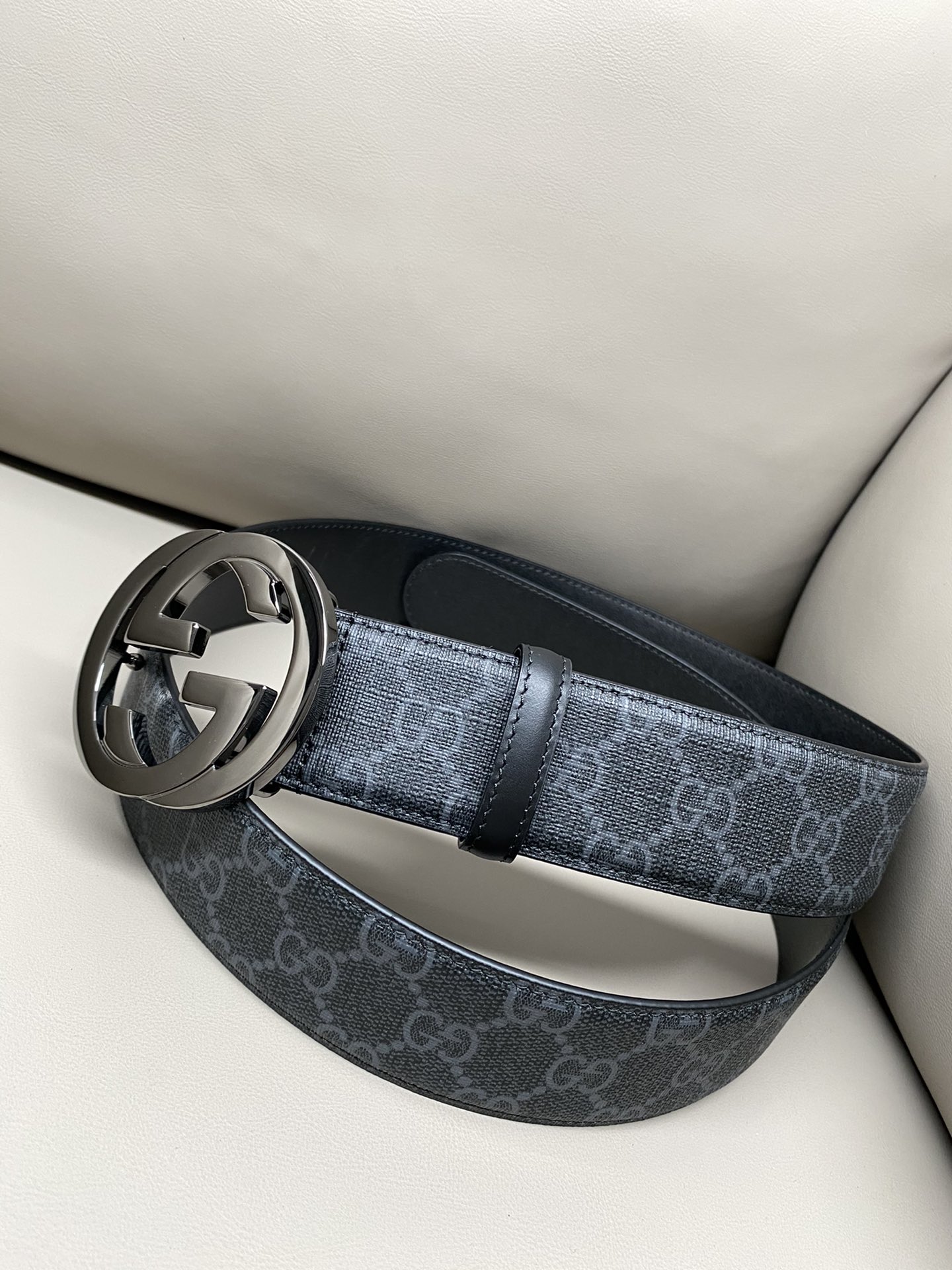 Gucci Male Canvas Belt Canvas S-m