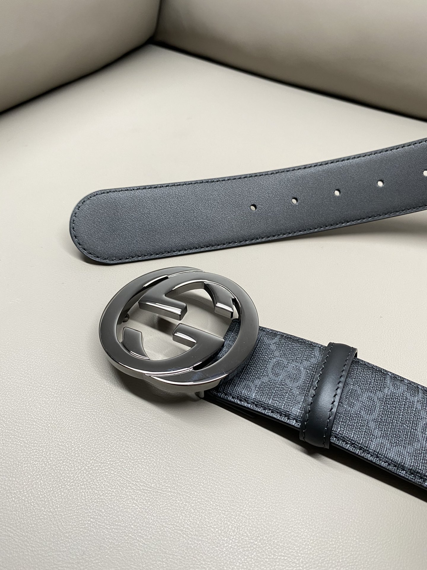 Gucci Male Canvas Belt Canvas S-m