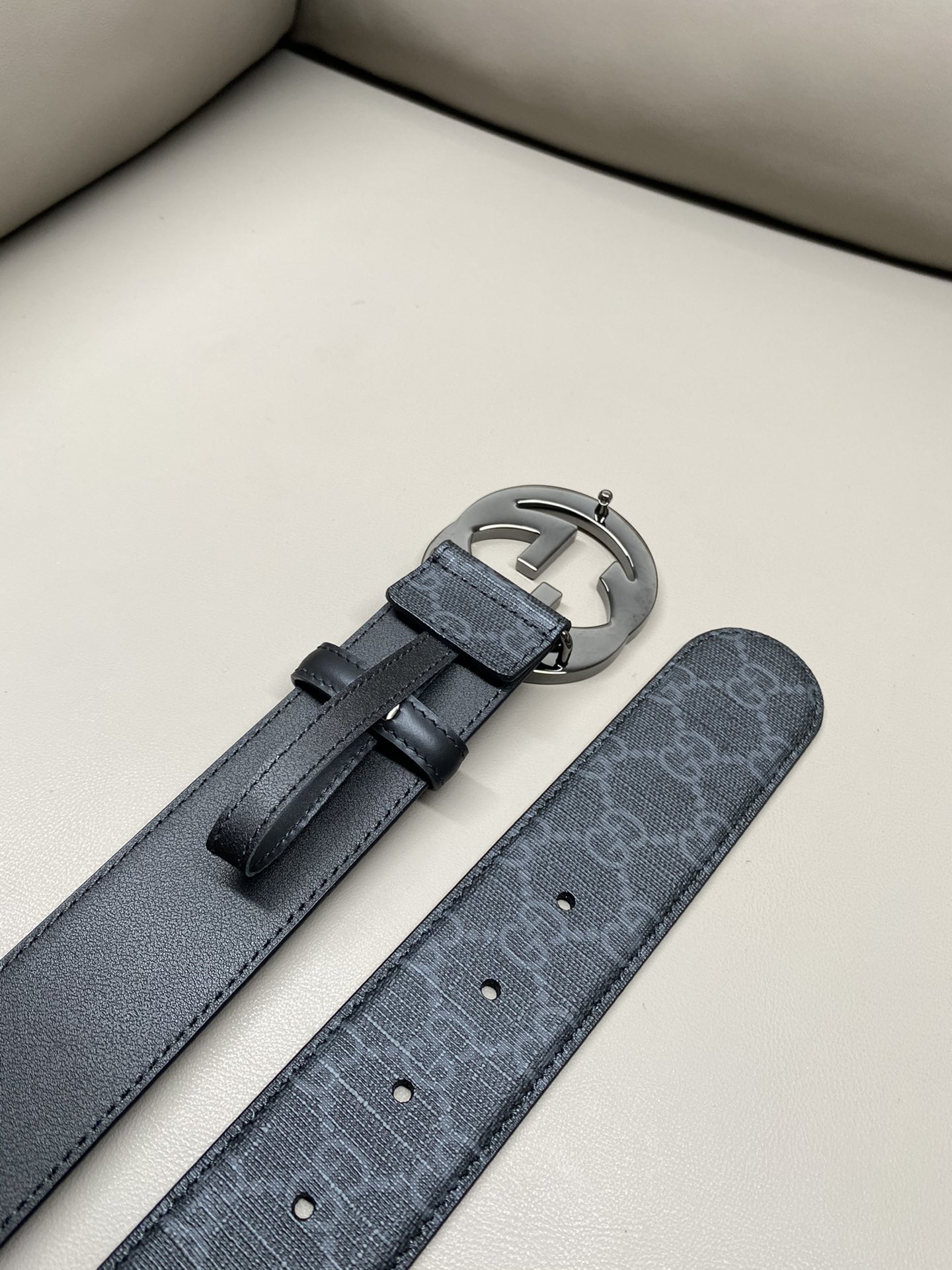 Gucci Male Canvas Belt Canvas S-m