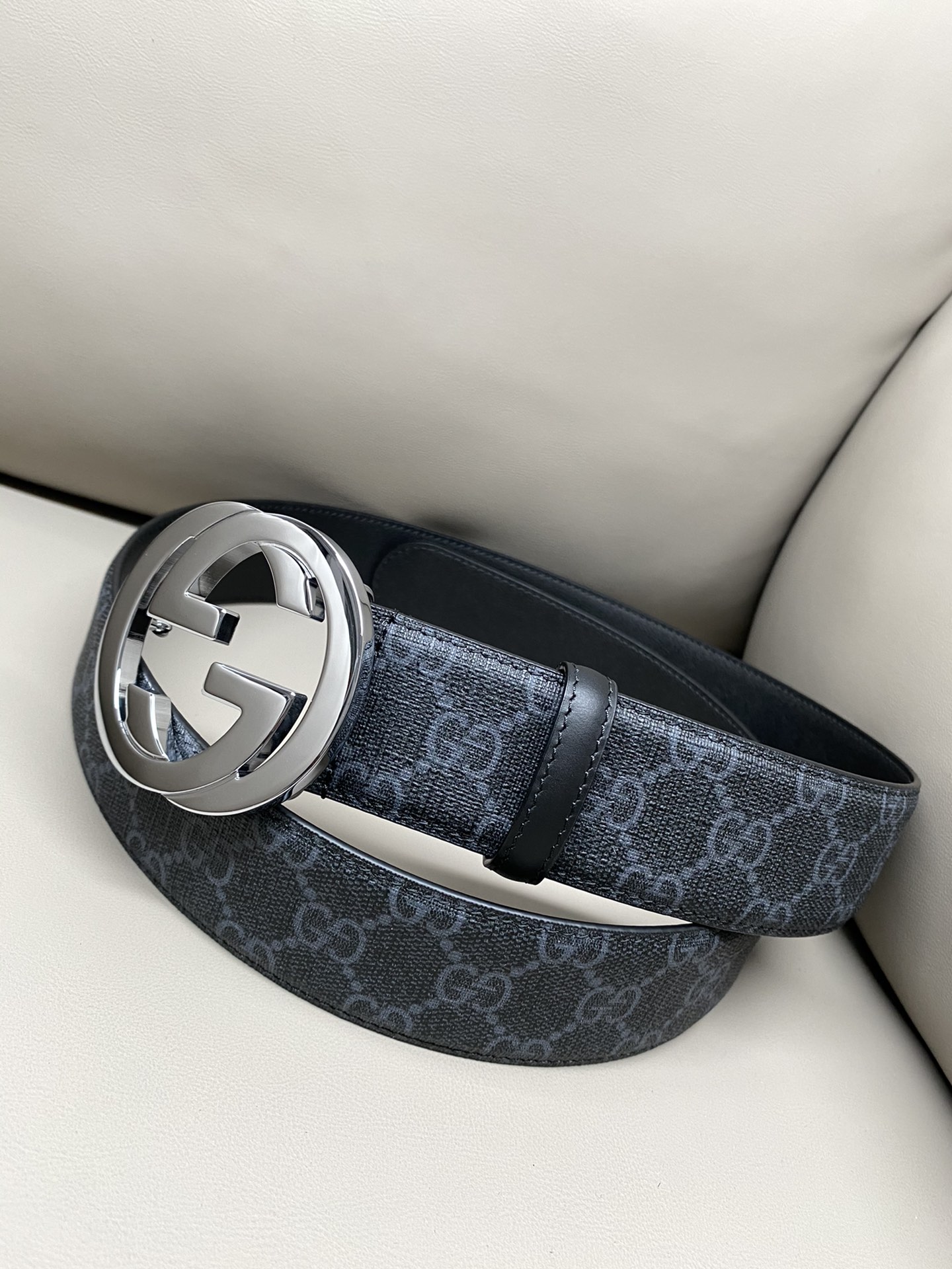 Gucci Male Canvas Belt Canvas S-m