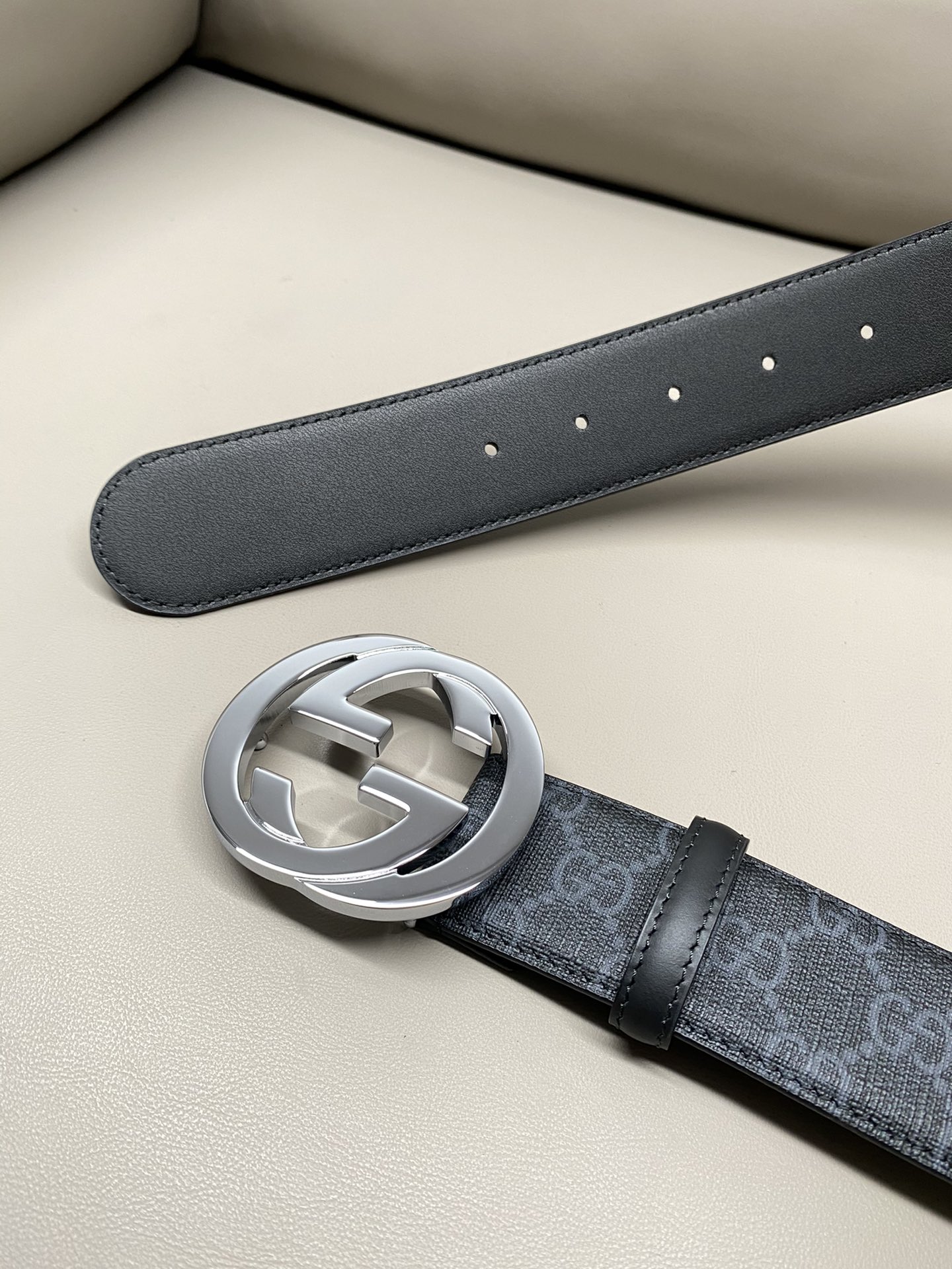 Gucci Male Canvas Belt Canvas S-m