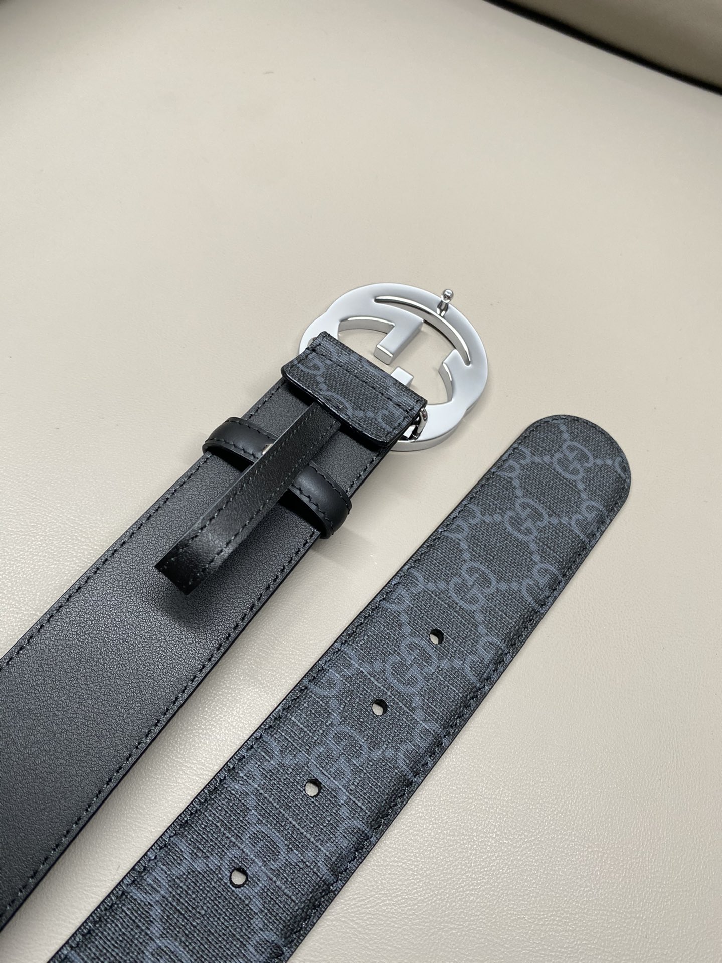 Gucci Male Canvas Belt Canvas S-m